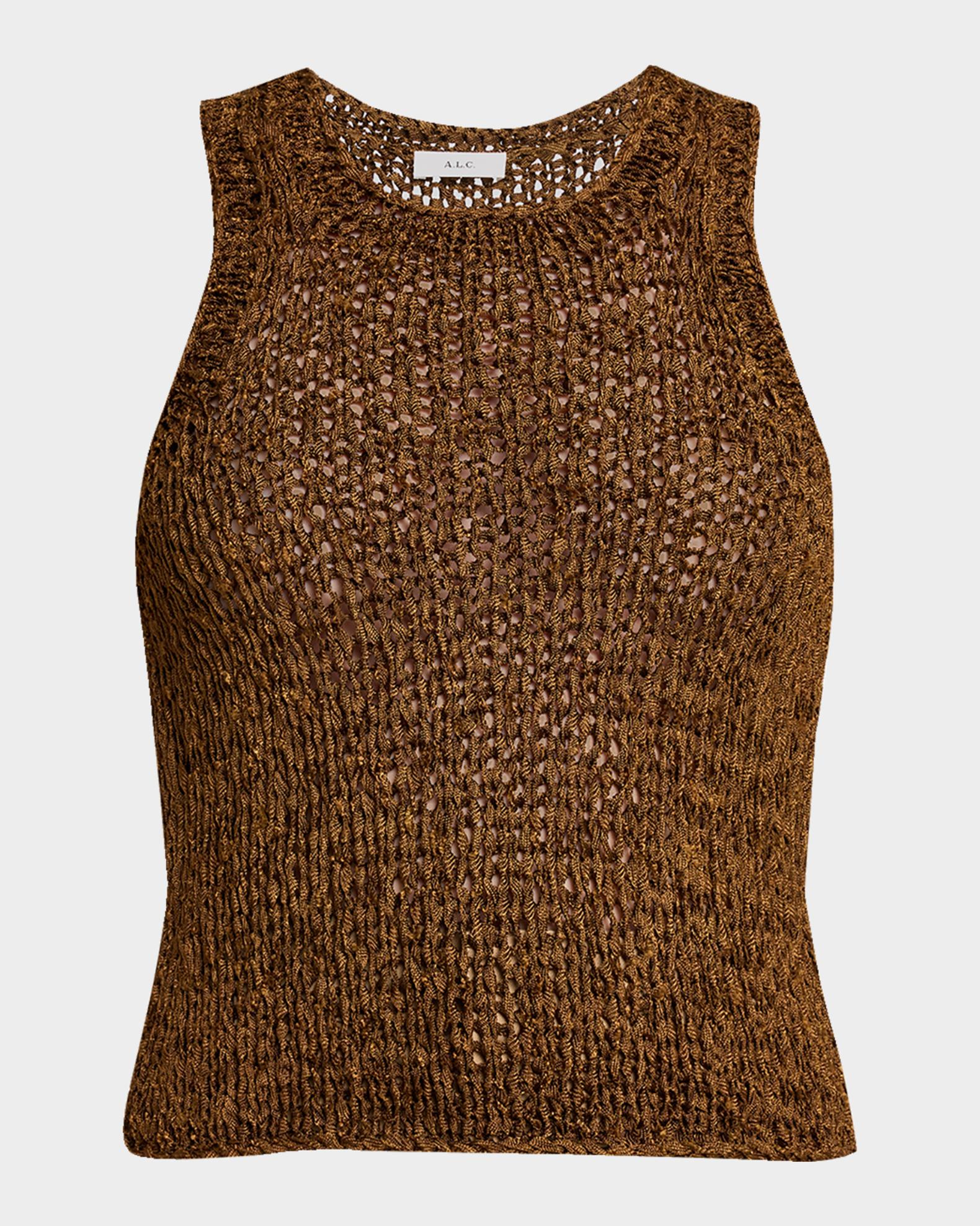 A.L.C. Nelly Open Knit Tank Top | Neiman Marcus