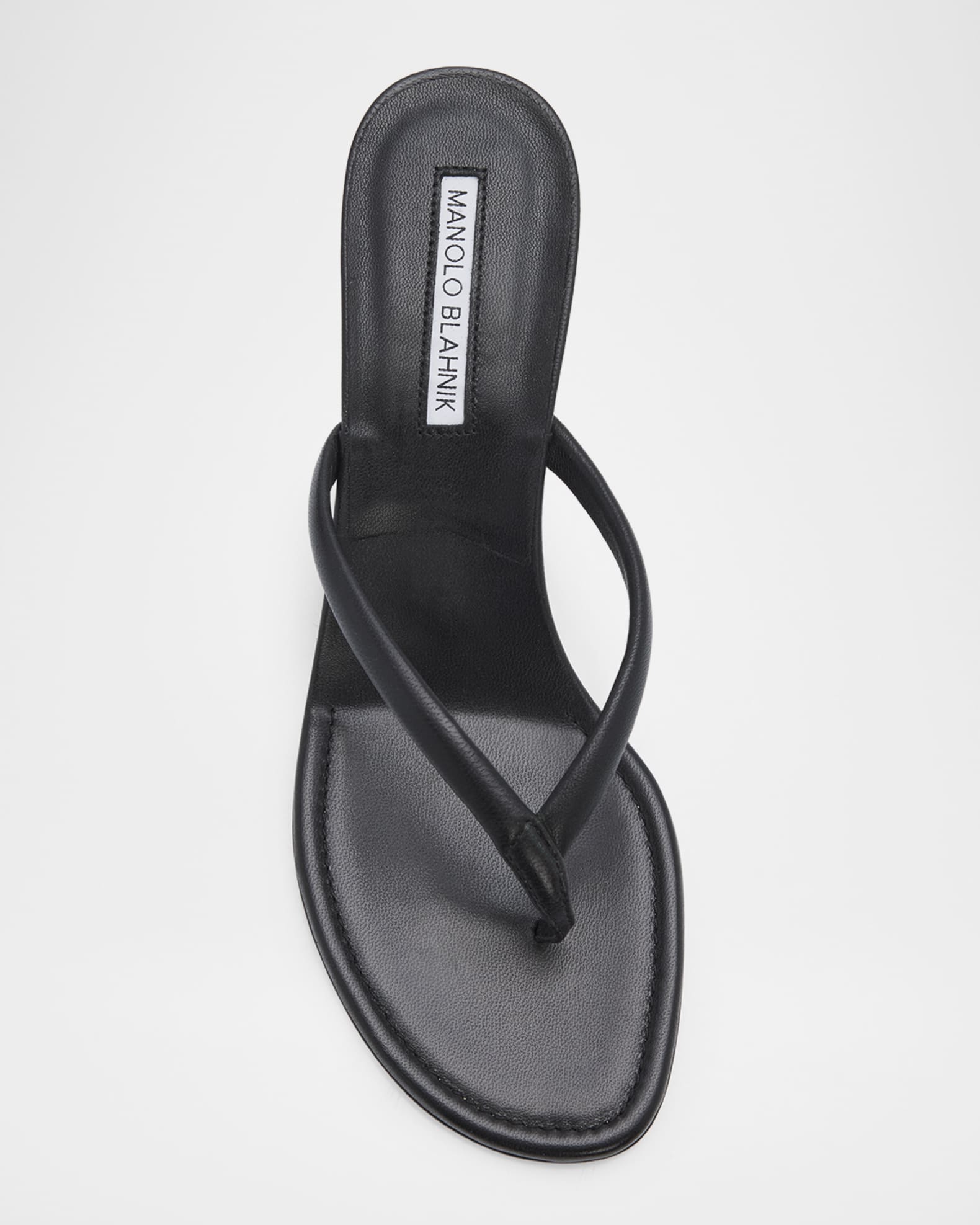 MARONO　BLNHNIK 50mm Paterno Leather Thong Sandals | Neiman Marcus