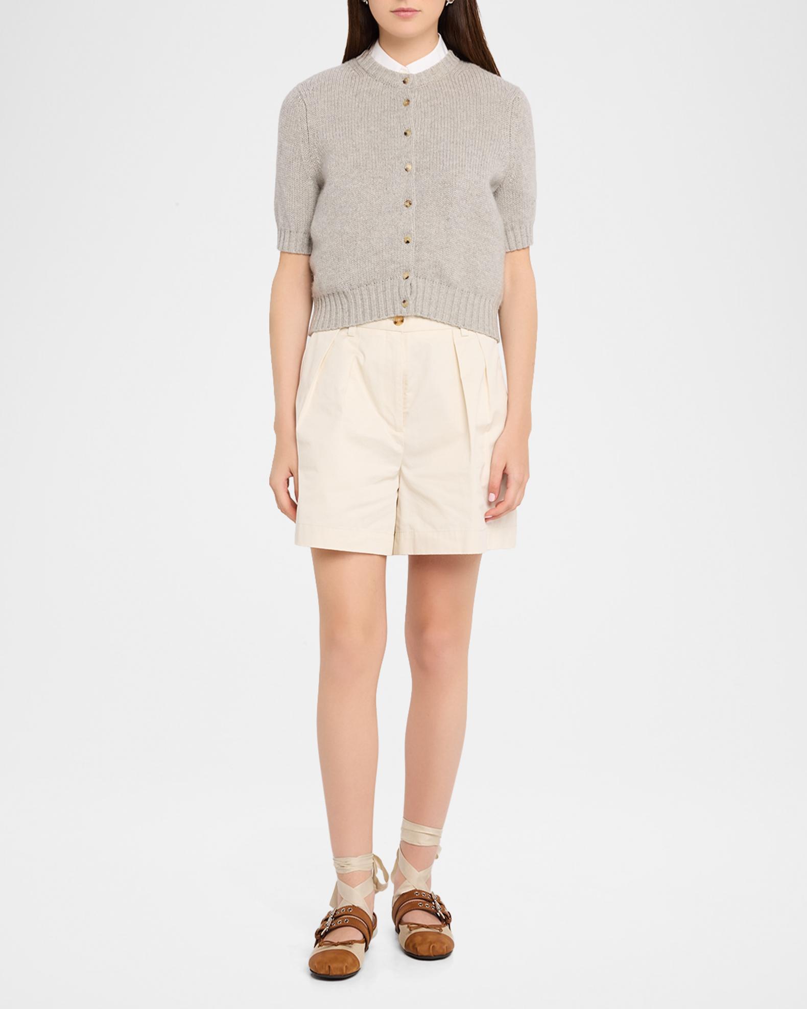 Miu Miu Canvas Leather-Strap Ballerina Flats | Neiman Marcus