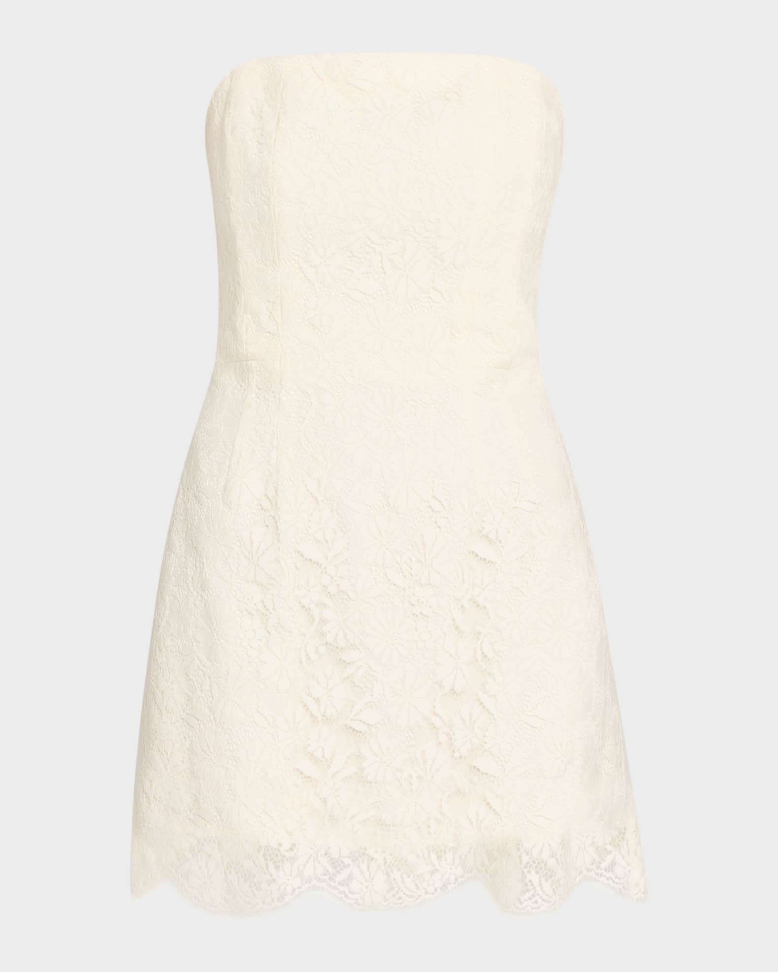 chinese dress ladies The Margot Lace Mock Neck Mini Dress – Shopise main image 1