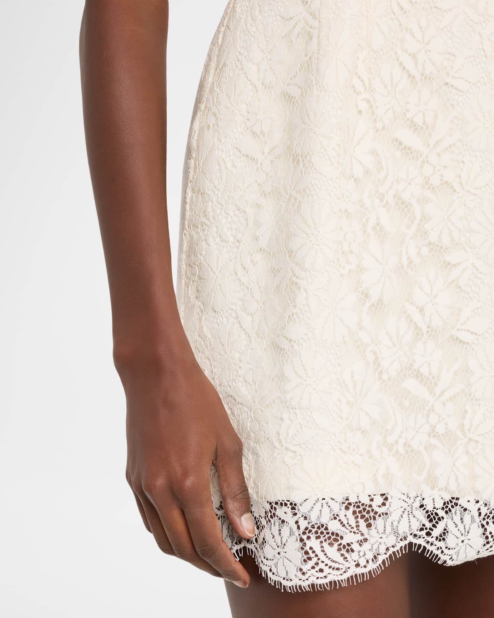 white lace dresses near me Stolen Stores LACE SWAN SLIP MAXI DRESS IN White