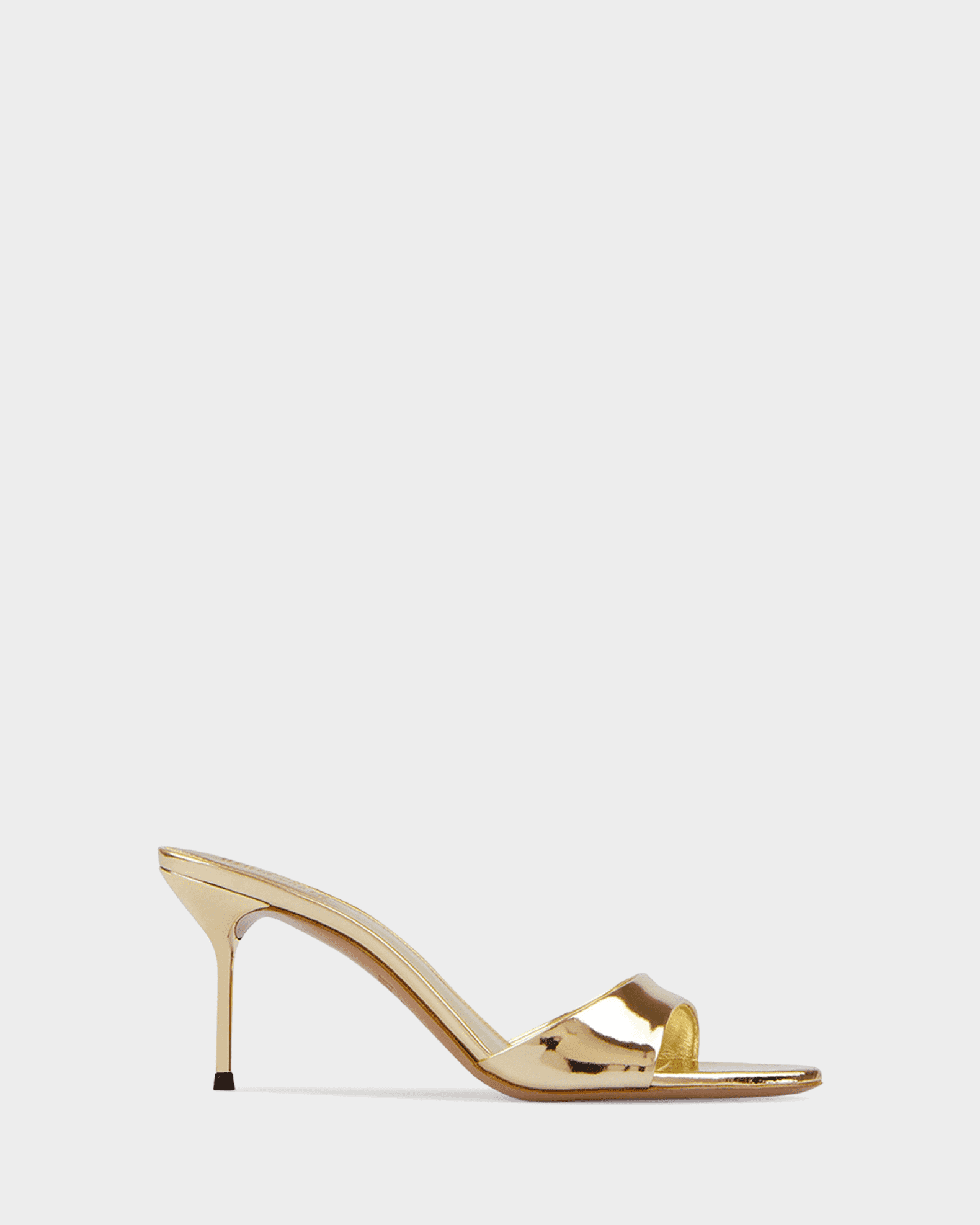 Paris Texas 70mm Lidia Metallic Leather Mules | Neiman Marcus