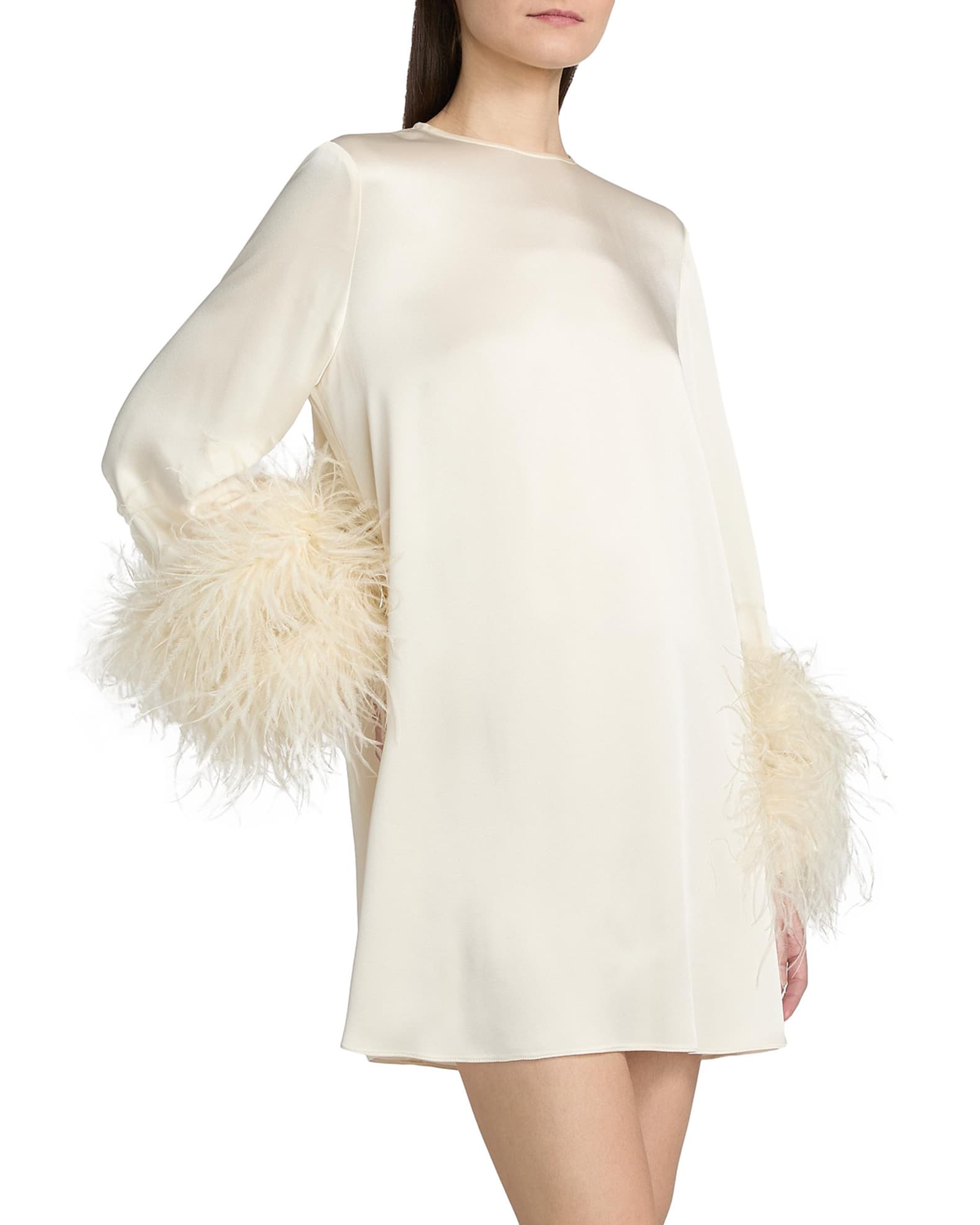 long sleeve feather trim dress Mini Cocktail Party Dress Alluring square neckline for a sophisticated touch Luxurious velvet fabric adorned with shimmering sequins Striking feather hem adds a glamorous flair Figure Sunisery Women's Bodycon Mini Dress,