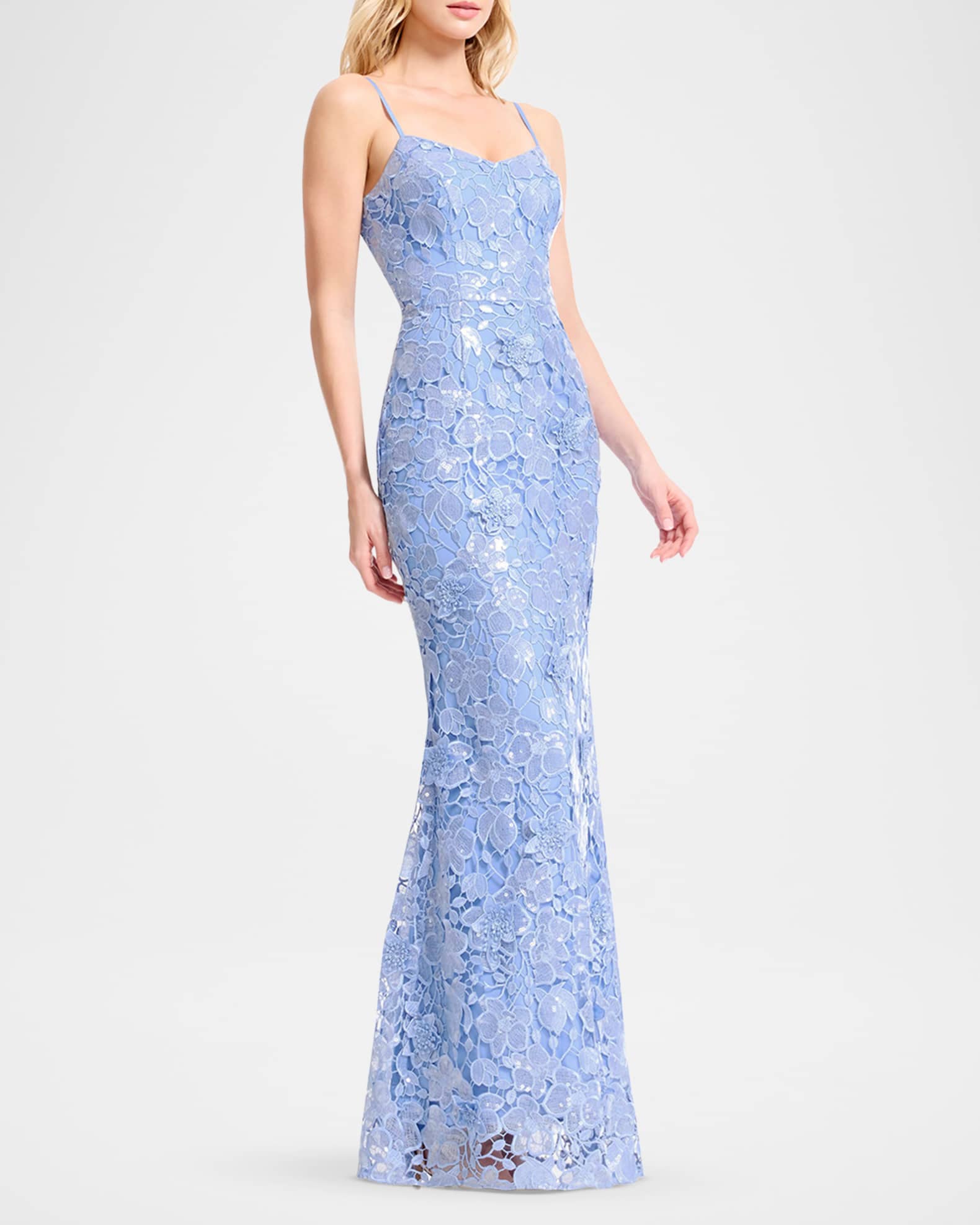 sequin tulle mermaid dress Jovani 38373 - Illusion Sequined Mermaid Dress