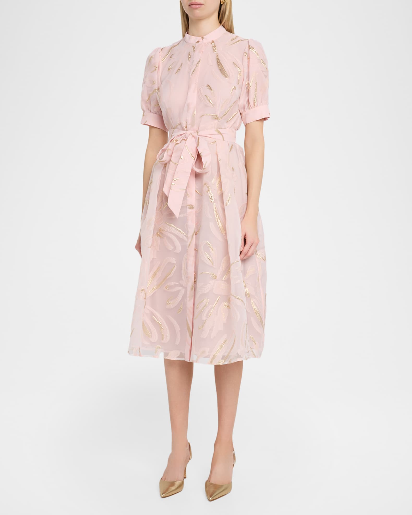 knee length dresses for ladies Metallic Jacquard Off The Shoulder Pleated Gown – Terijon.com