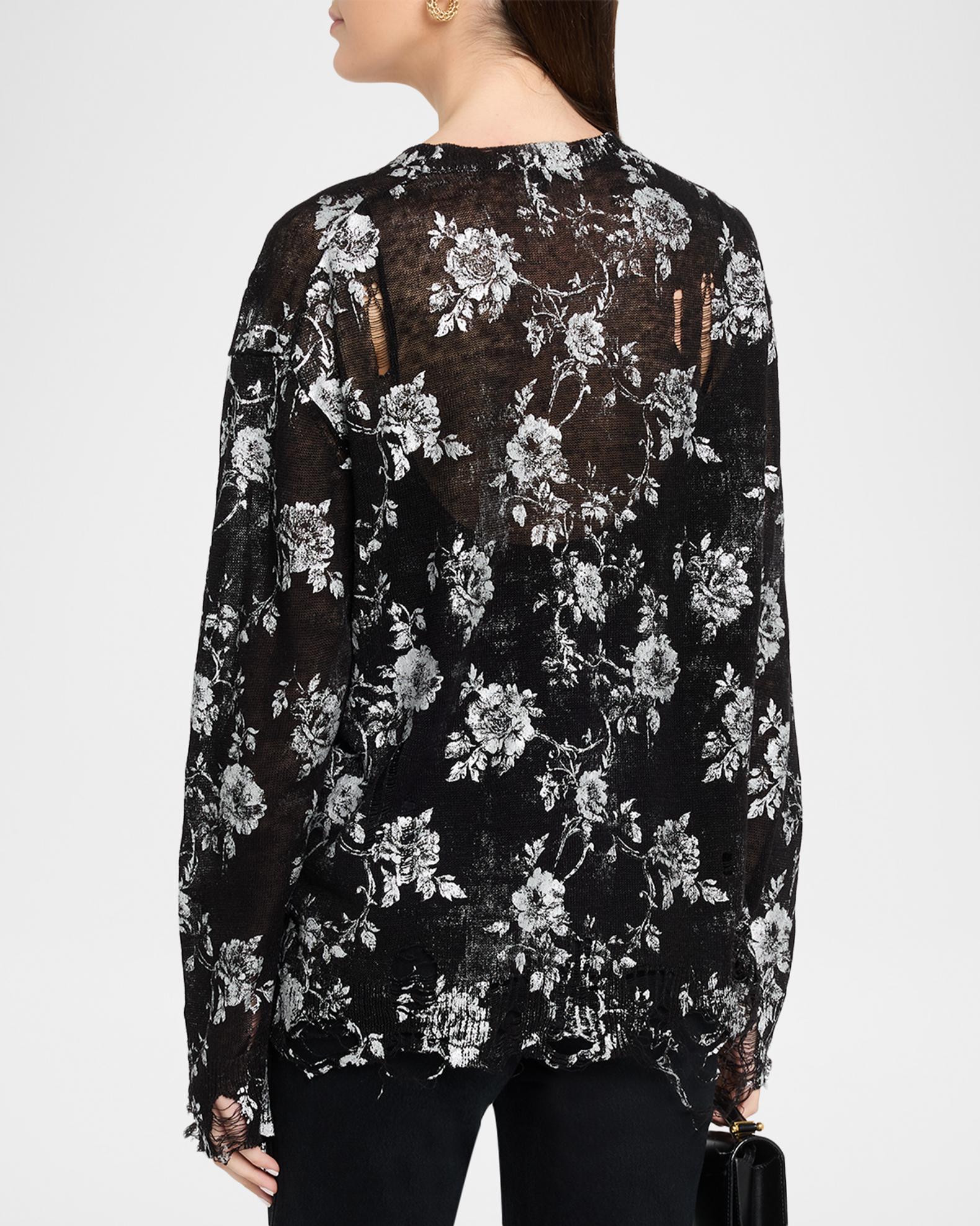 R13 Printed Boyfriend Cardigan | Neiman Marcus