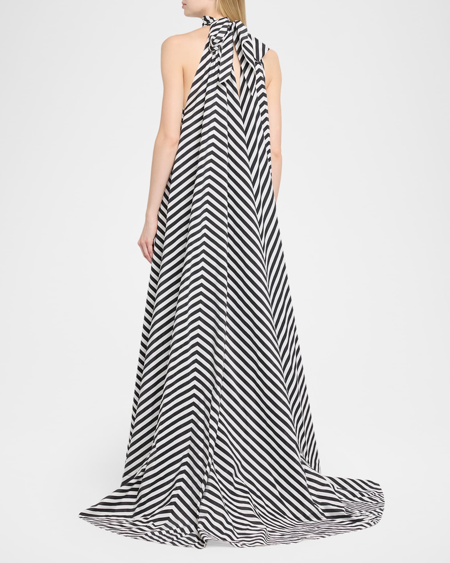striped evening dress La Femme Long Sequin Plus-Size Prom Dress main image 0