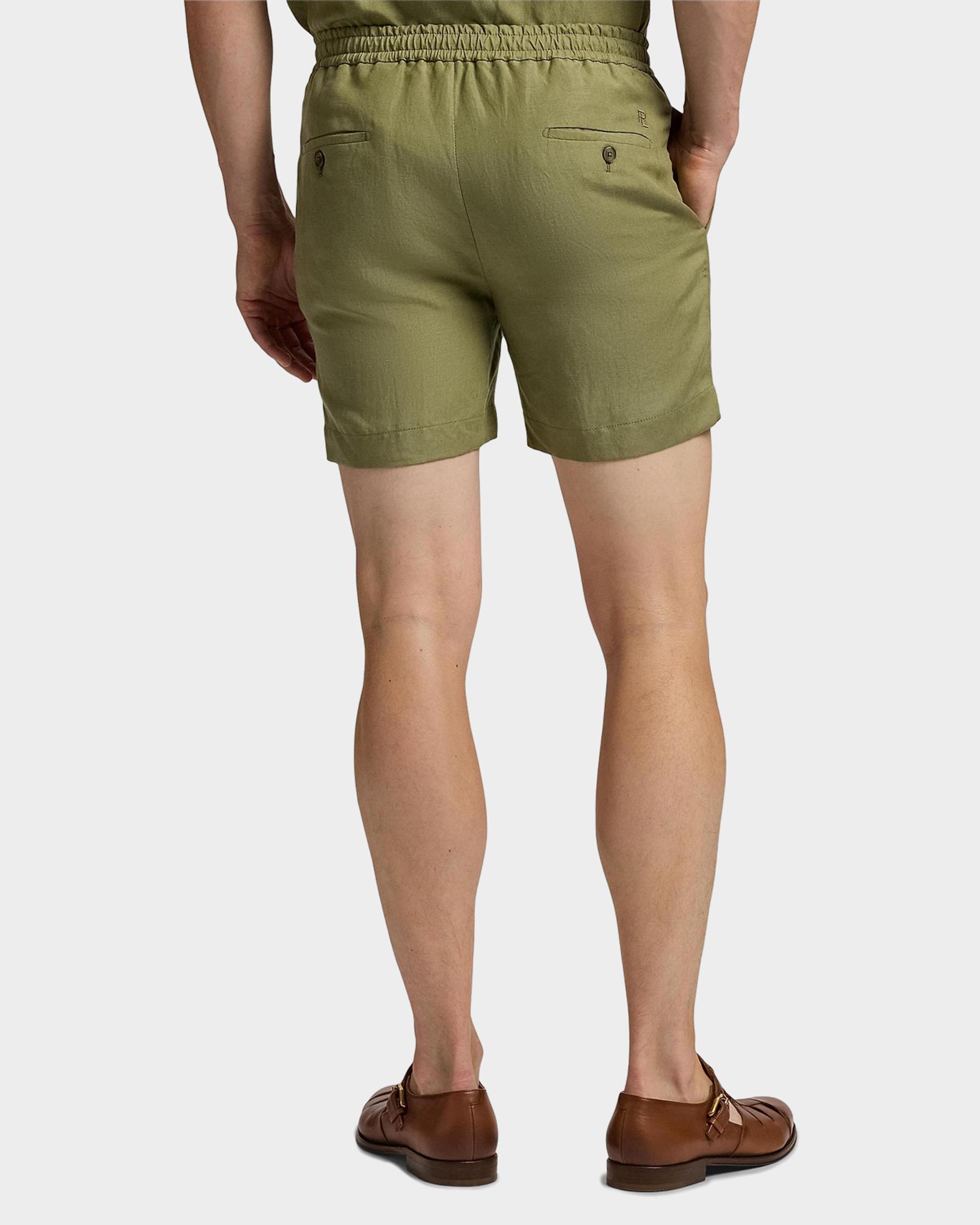 Polo Ralph Lauren Men's Silk-Linen Shorts | Neiman Marcus