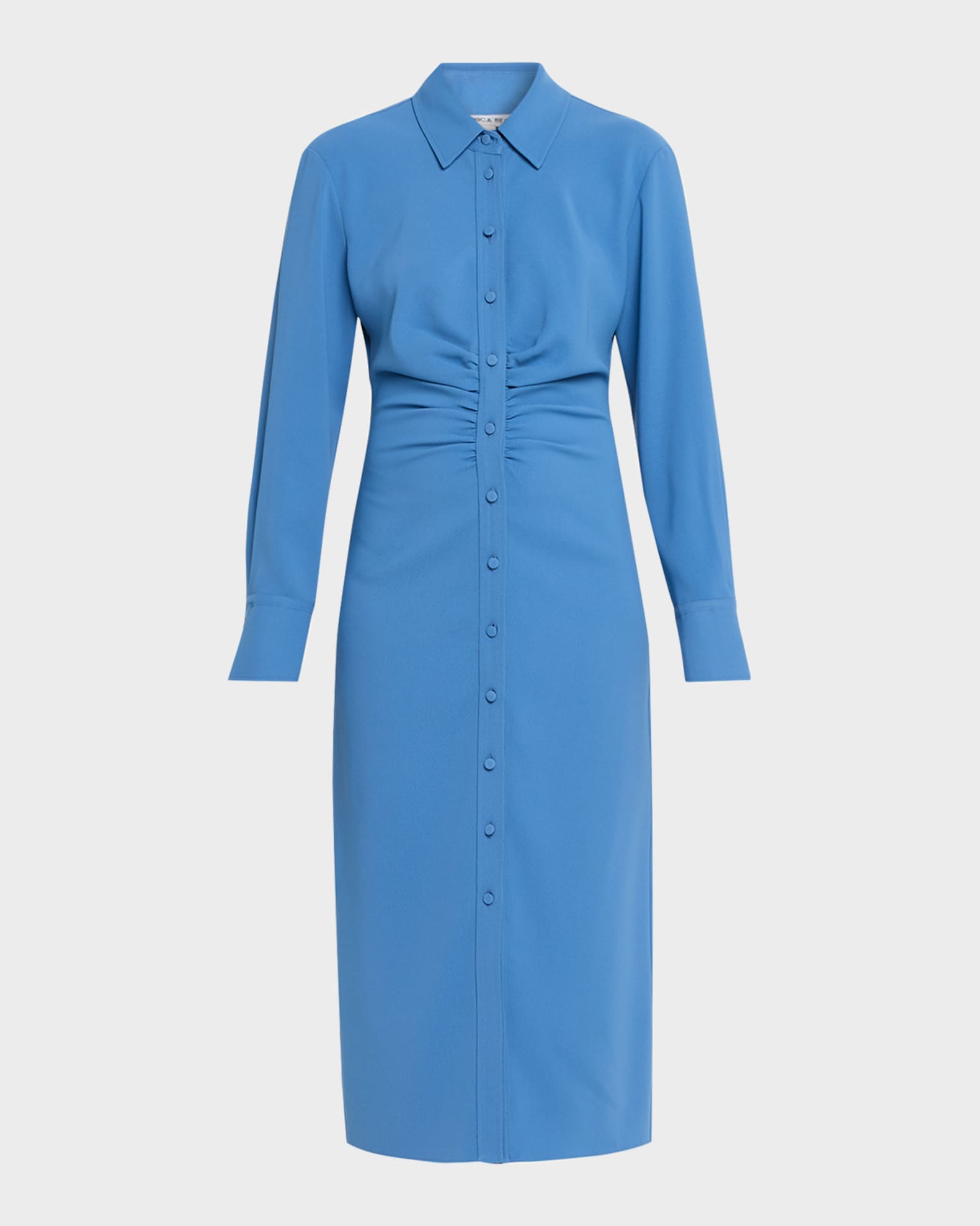 Veronica Beard Women's Loxley Cinched Shirtdress - Blue Coast - Size 4