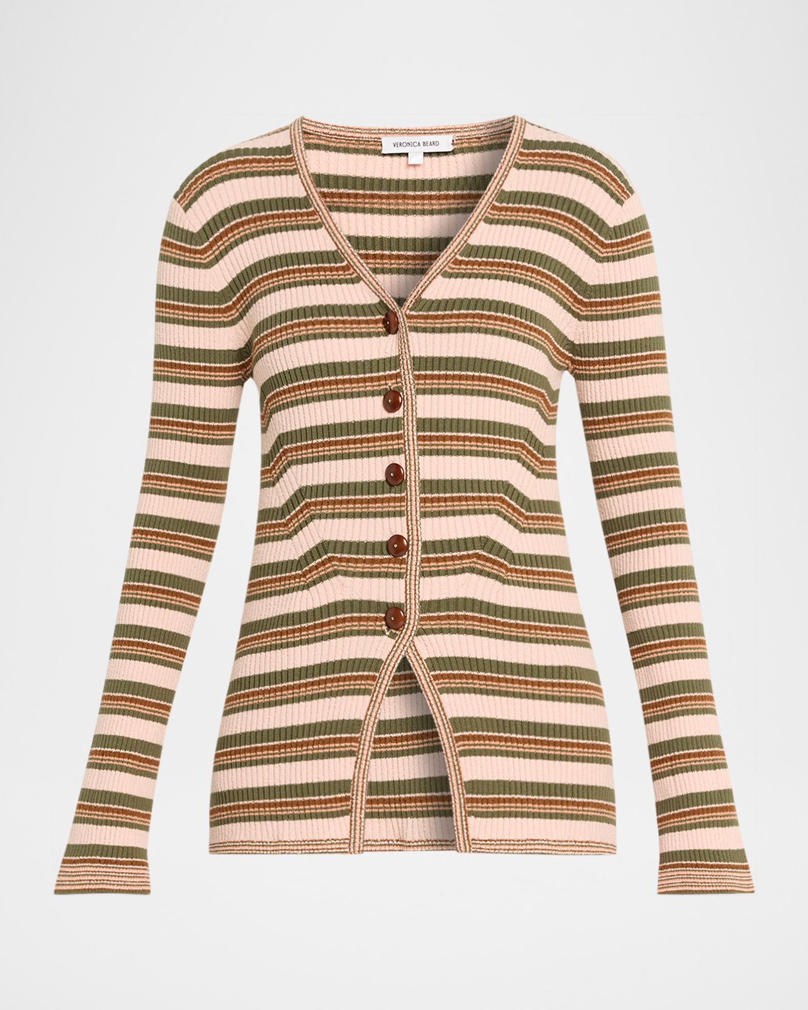 Veronica Beard Grazia Stripe Cardigan | Neiman Marcus