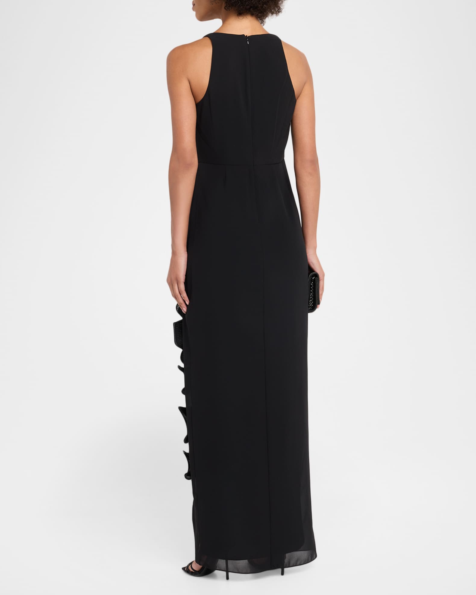 badgley mischka formal dresses Women's Collection & Evening Gowns Gowns Elegant and feminine BADGLEY MISCHKA Draped chiffon gown