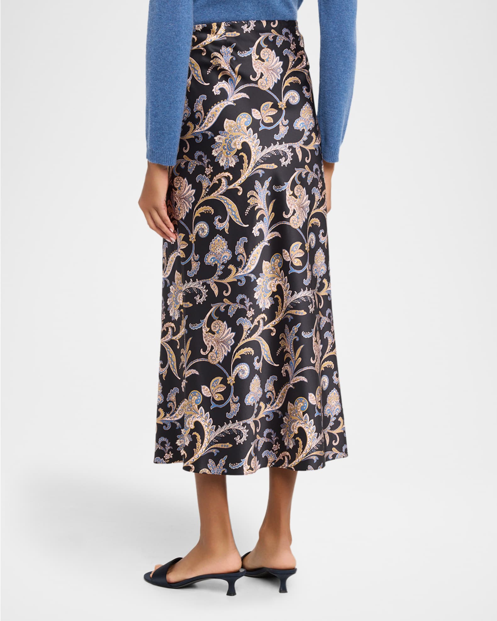 Veronica Beard Clover Paisley-Print Stretch Silk | Neiman Marcus