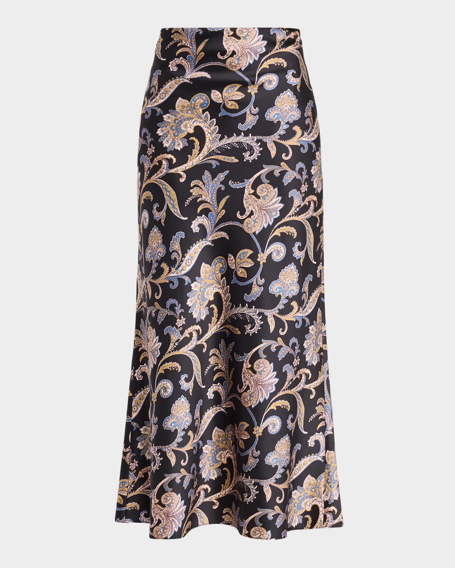 Veronica Beard Clover Paisley-Print Stretch Silk | Neiman Marcus