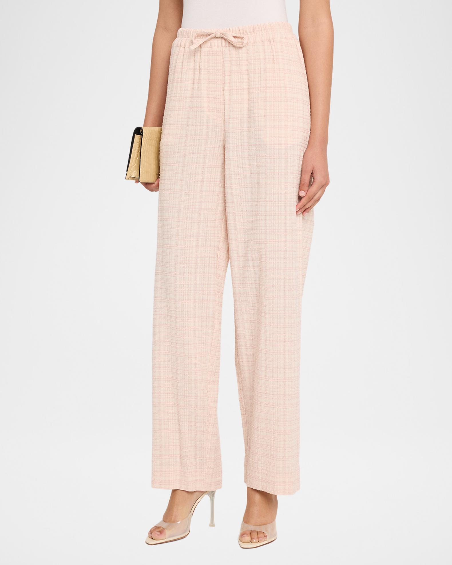Officine Generale Wilma Textured Drawstring Pants | Neiman Marcus