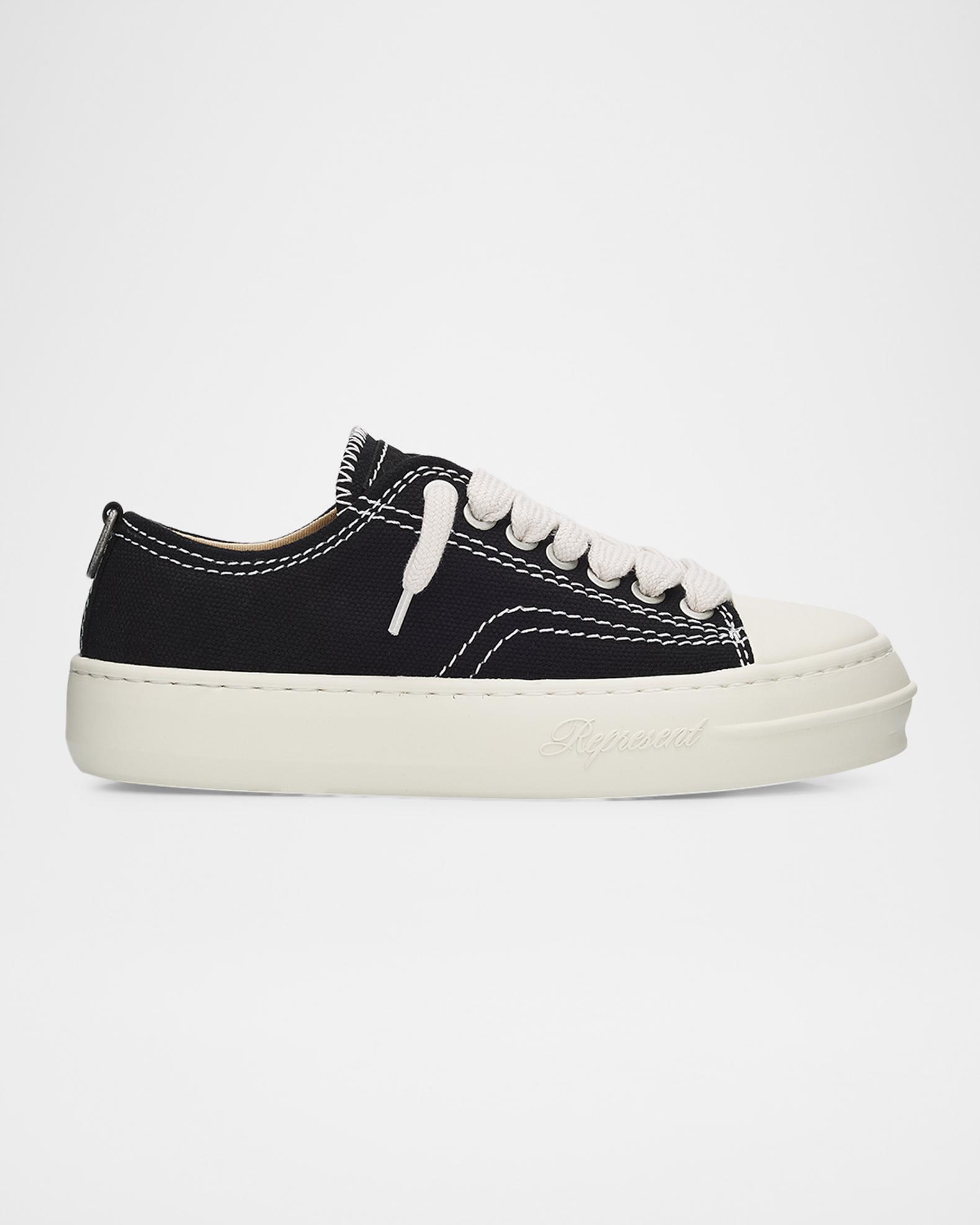 REPRESENT Men's Rep-Cap Canvas & Leather Sneakers | Neiman Marcus