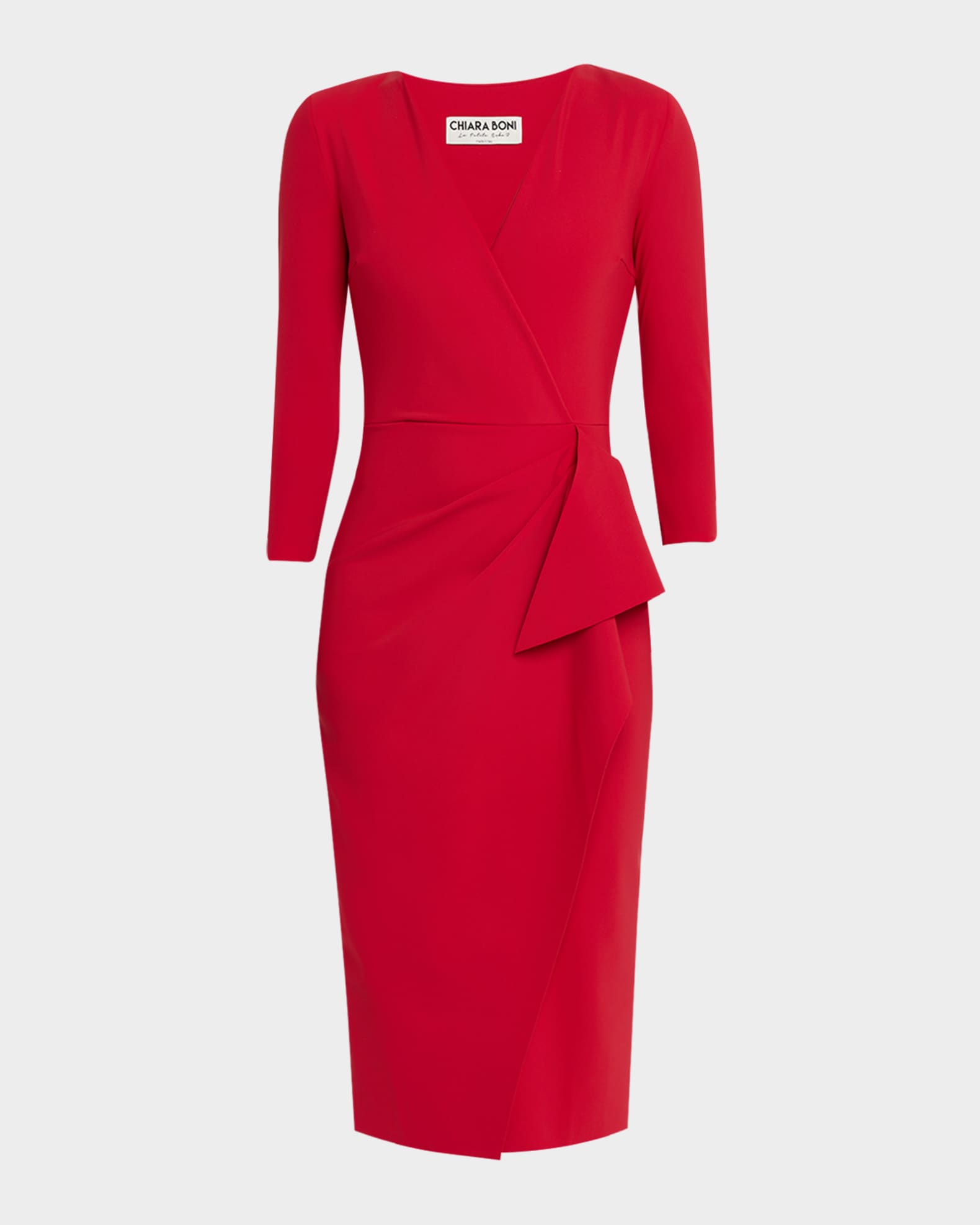 Chiara Boni La Petite Robe Women's Zuhur Ruffled Midi-Dress - Ruby - Size 6
