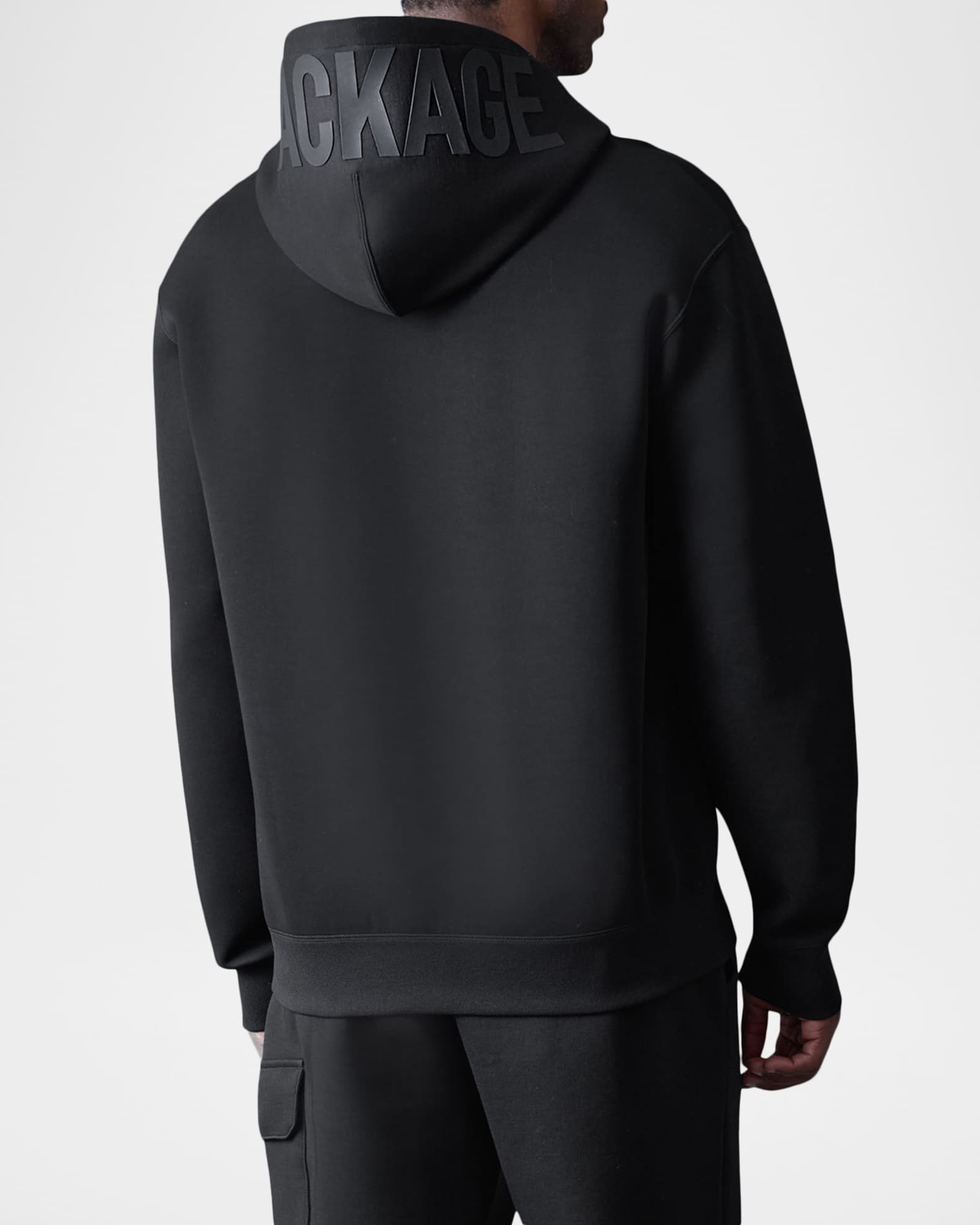 Mackage Men's Kolton Double-Face Jersey Logo Hoodie | Neiman Marcus