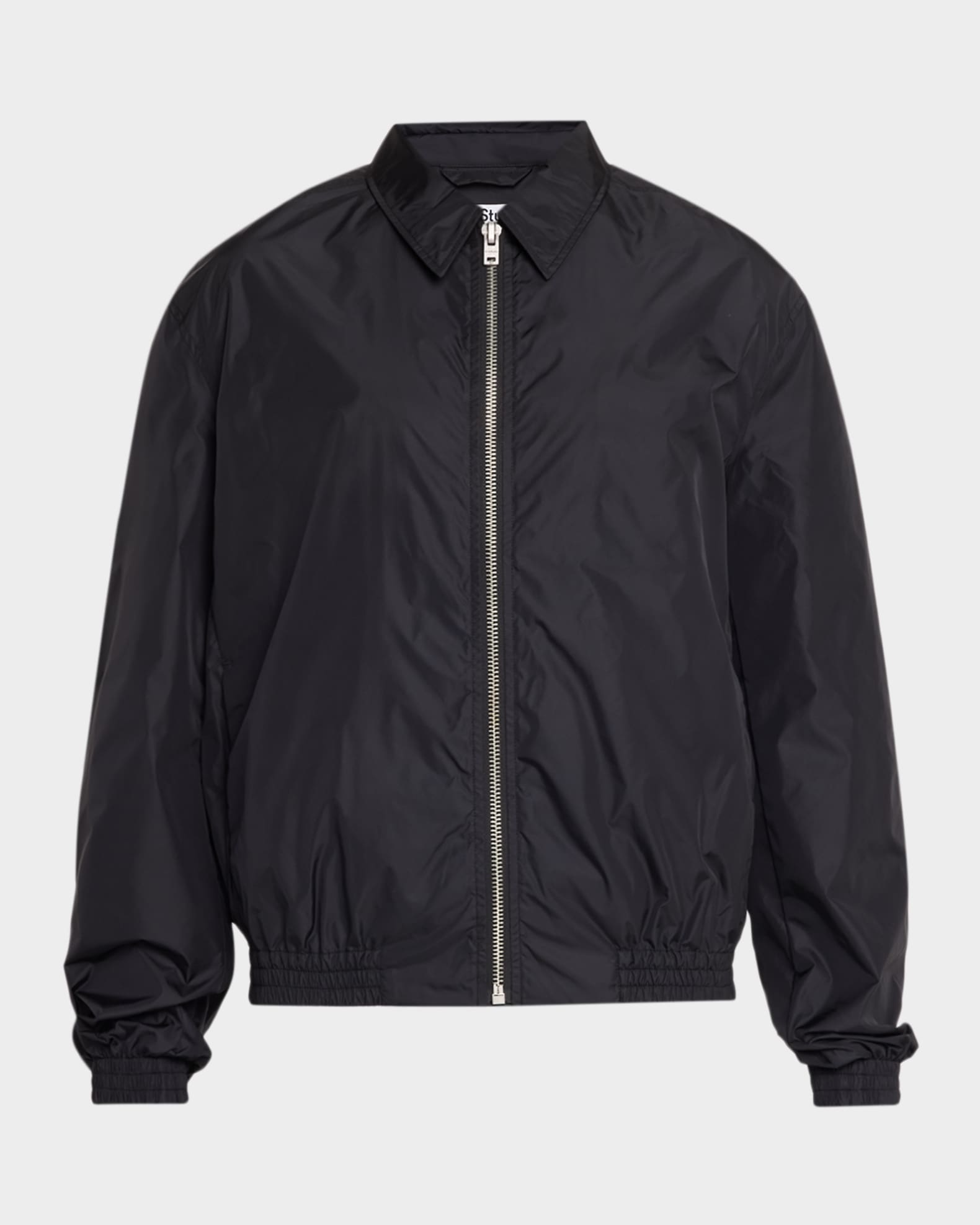 Acne Studios Men's Nylon Logo Shirt Jacket | Neiman Marcus