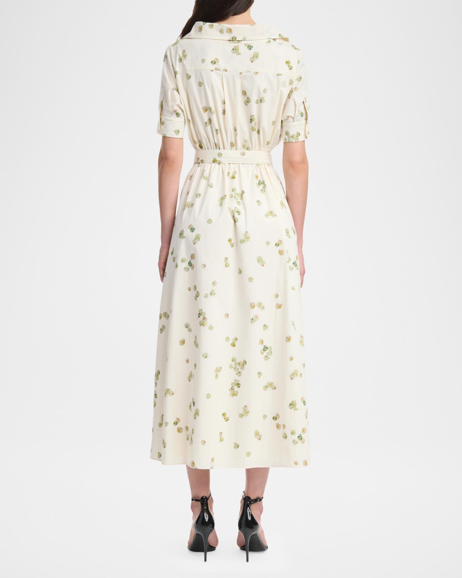 Altuzarra Lydia Floral-Print Waist-Tie Midi Dress | Neiman Marcus