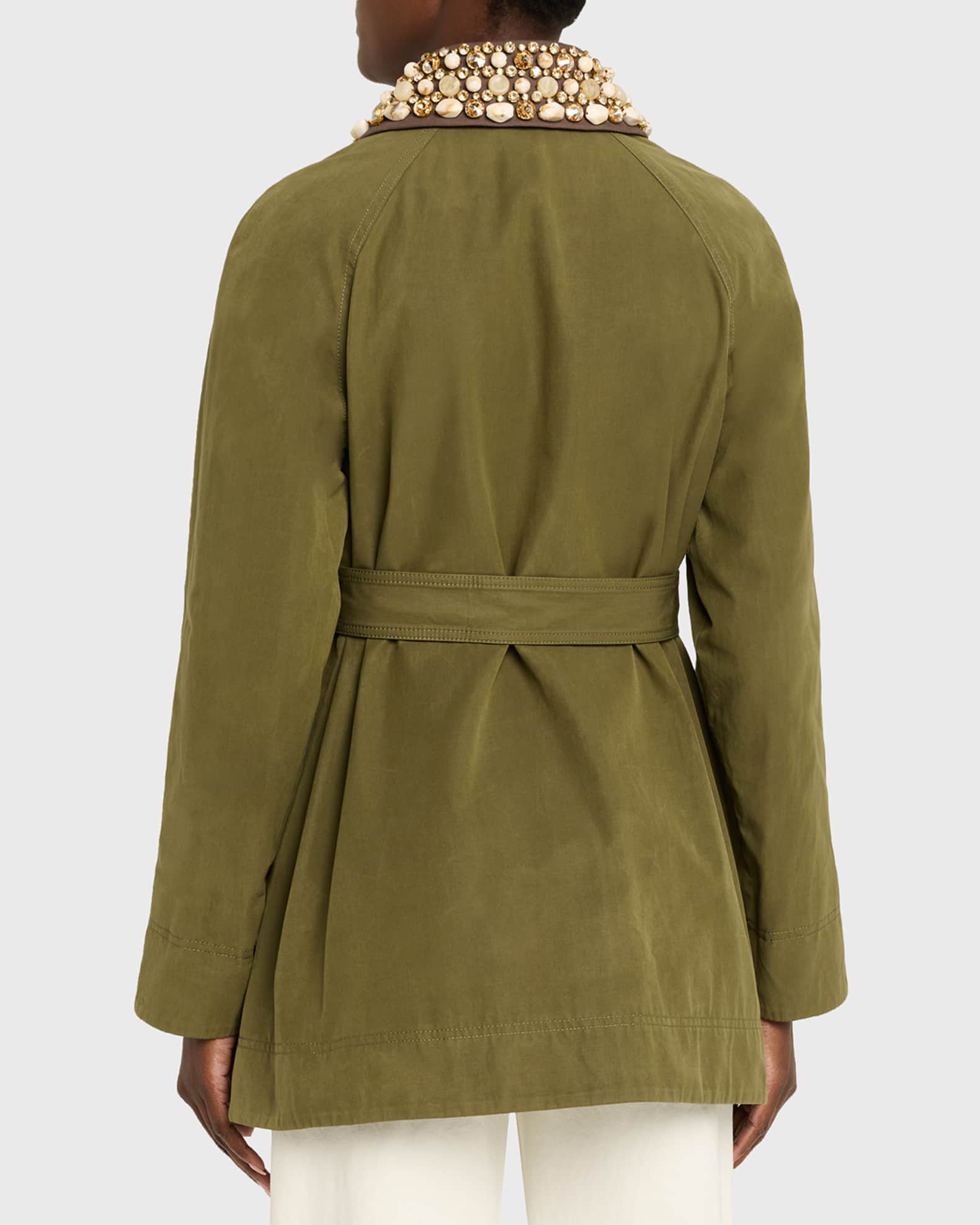 Veronica Beard Langham Dickey Coat with Removable Collar | Neiman