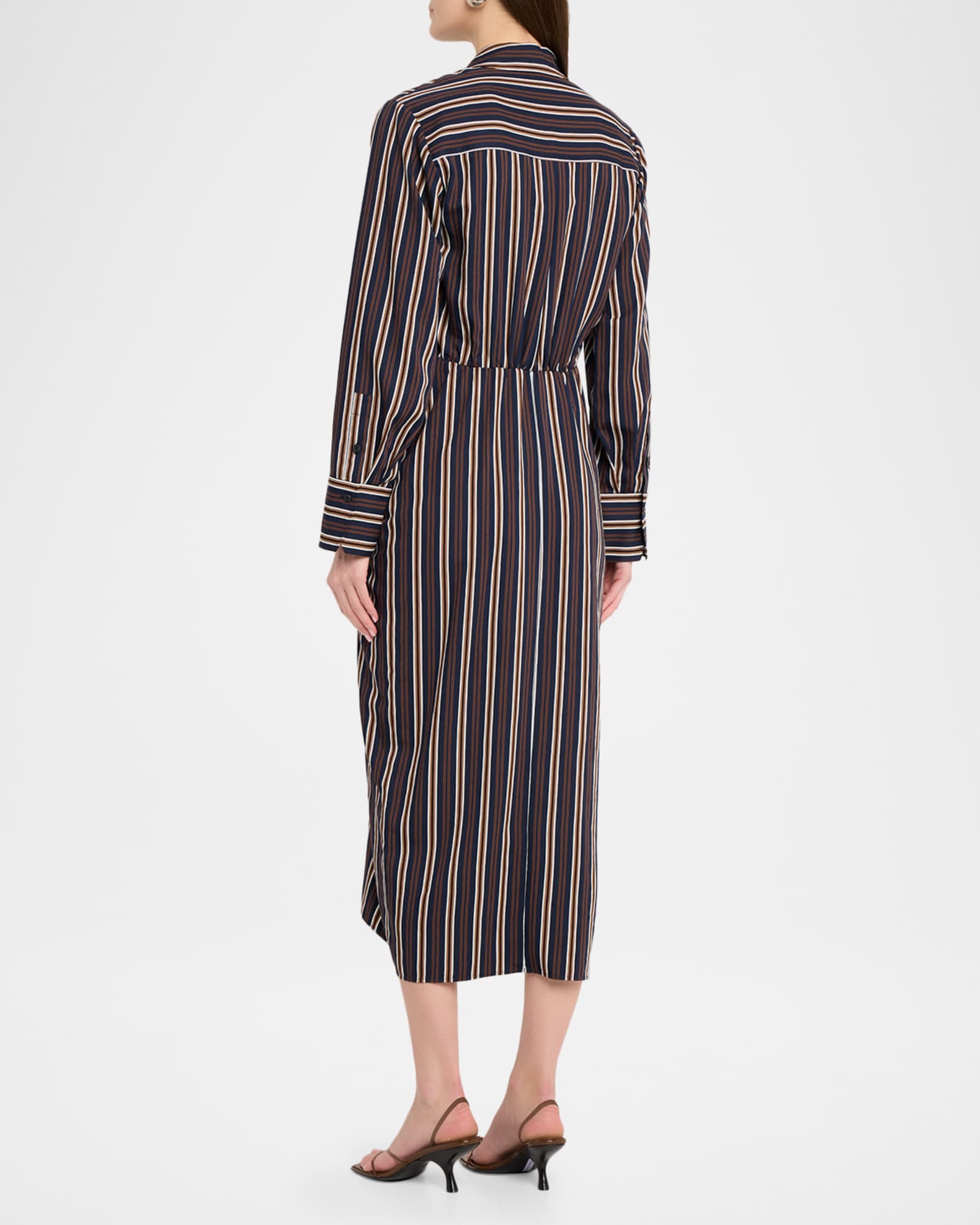 mila asymmetric midi dress Womens Mila Asymmetrical Maxi Dress Espresso