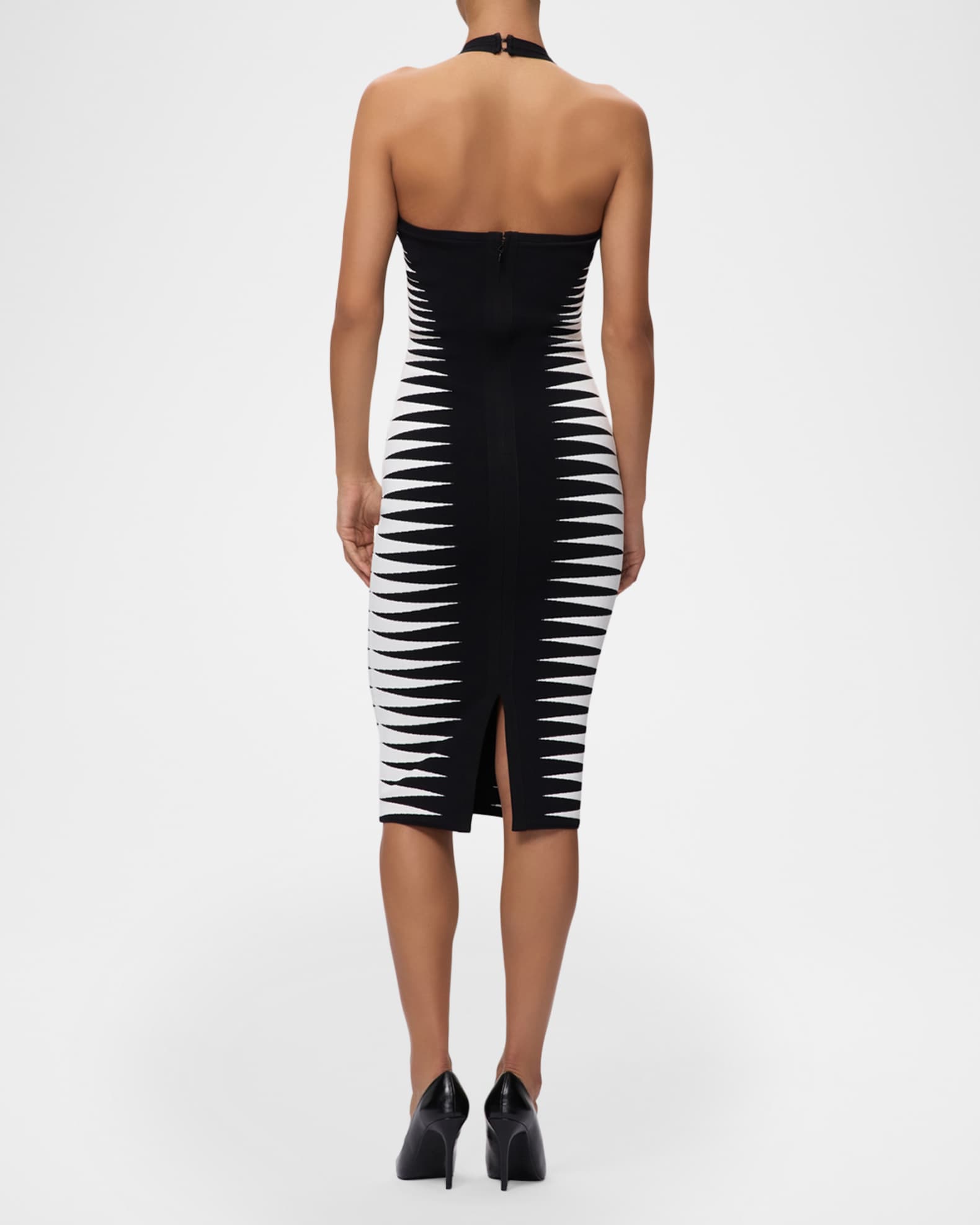 knee length dresses for ladies Cutout One-Shoulder Midi Bandage Dress main image 0