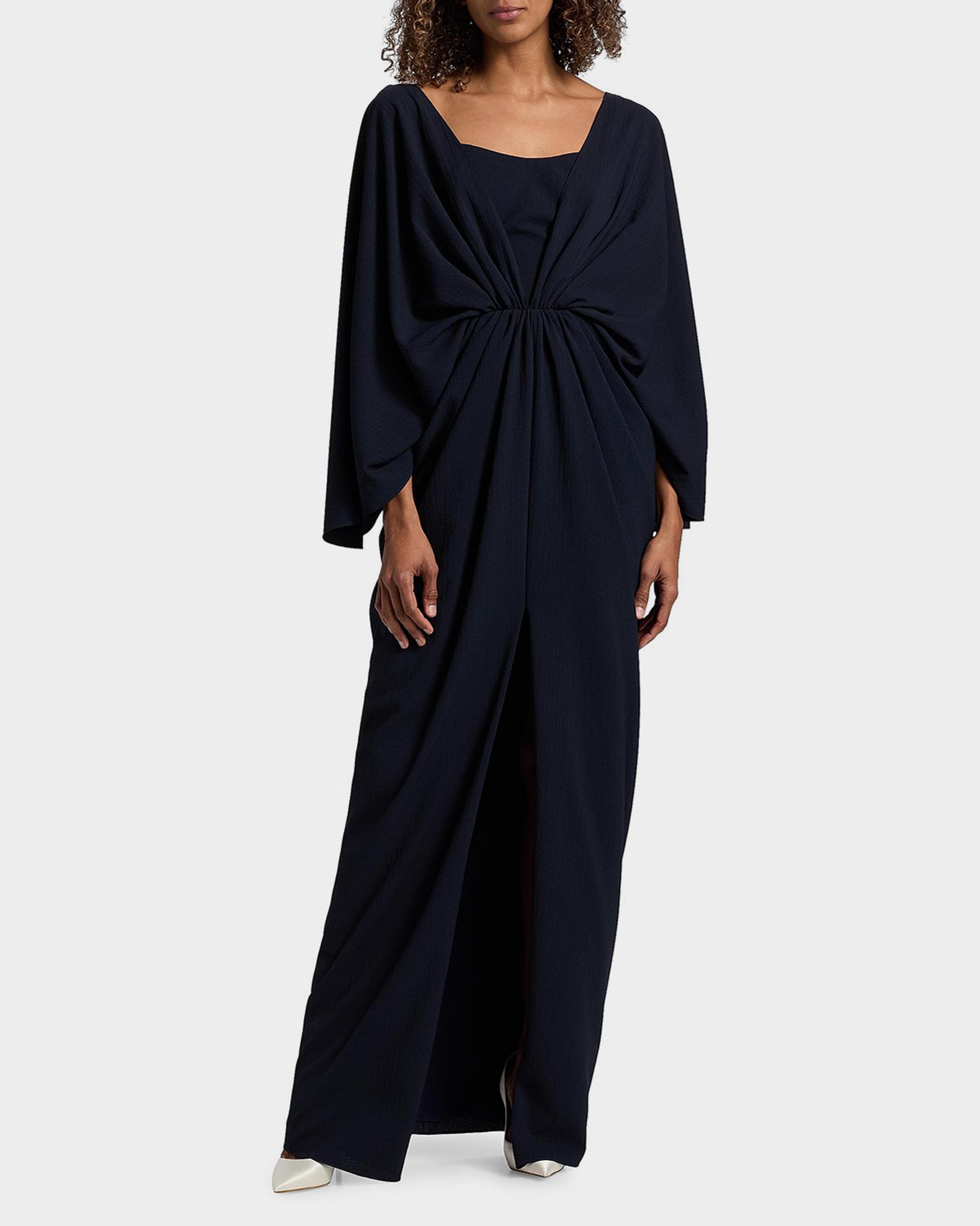 amsale dresses Women's Draped Twist Jersey Gown - Navy Color:18 ariel sparkly blue dress Vestidos de Veludo Bella bridesmaids Dry Clean only.