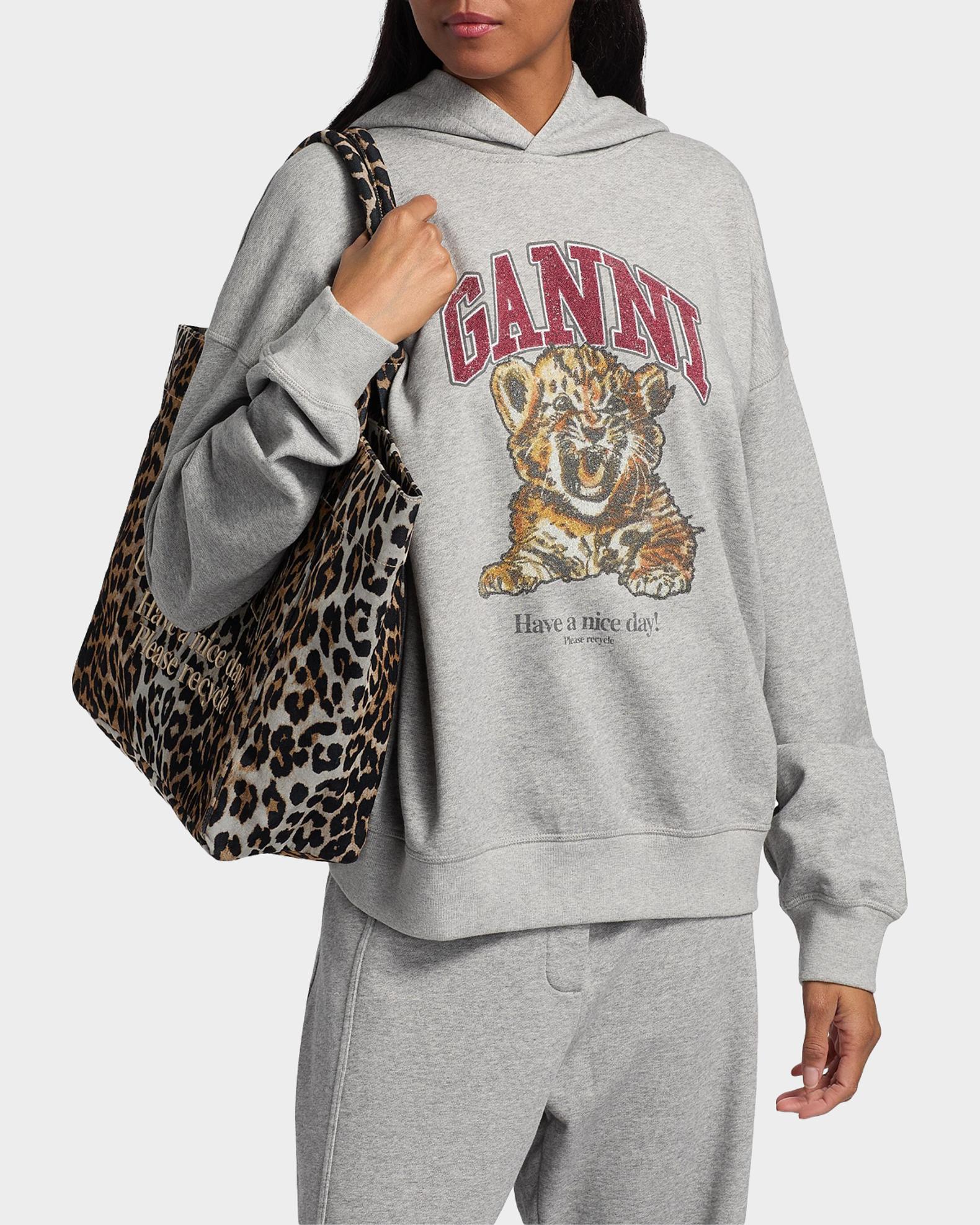 Ganni Isoli Beaded Cotton Hoodie | Neiman Marcus
