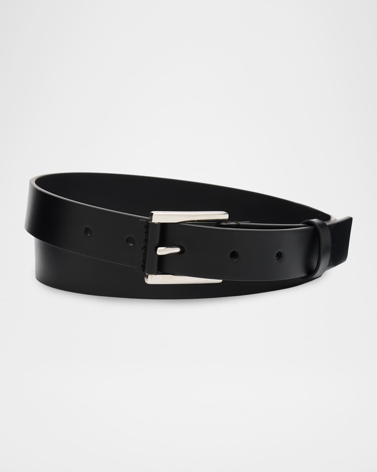 TOM FORD Men's Leather-Wrapped Square Buckle Belt | Neiman Marcus
