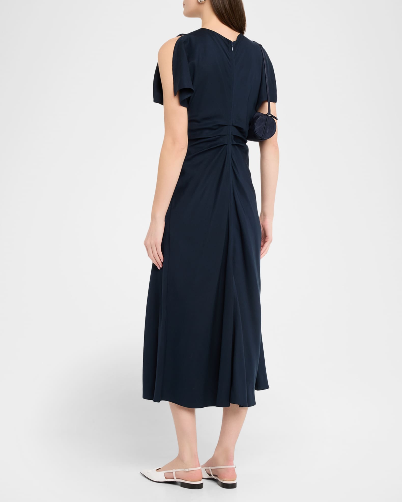 black and nude midi dress Amelia Midi Dress