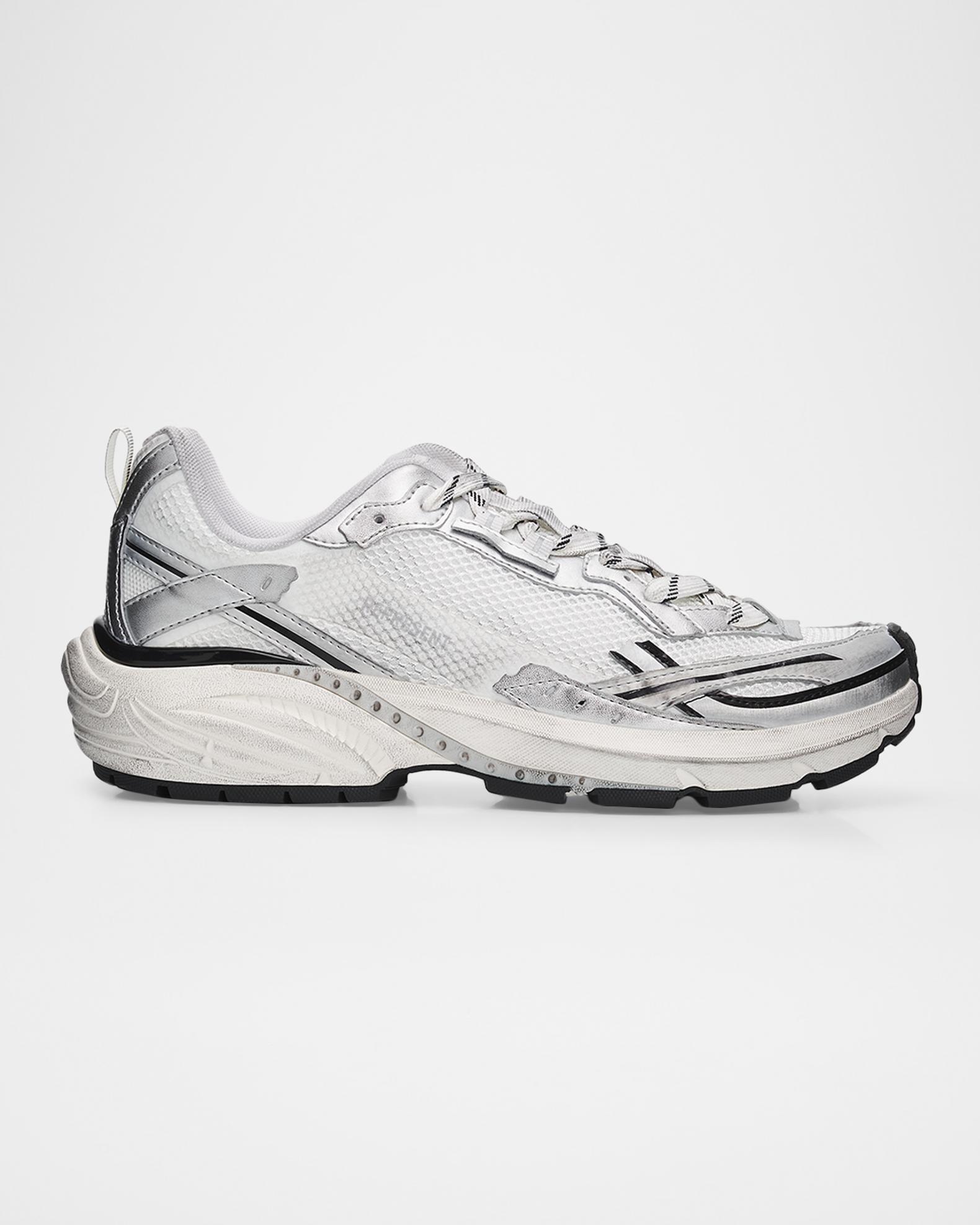 REPRESENT Men's Storm Torn Mesh & Faux-Leather Sneakers | Neiman Marcus