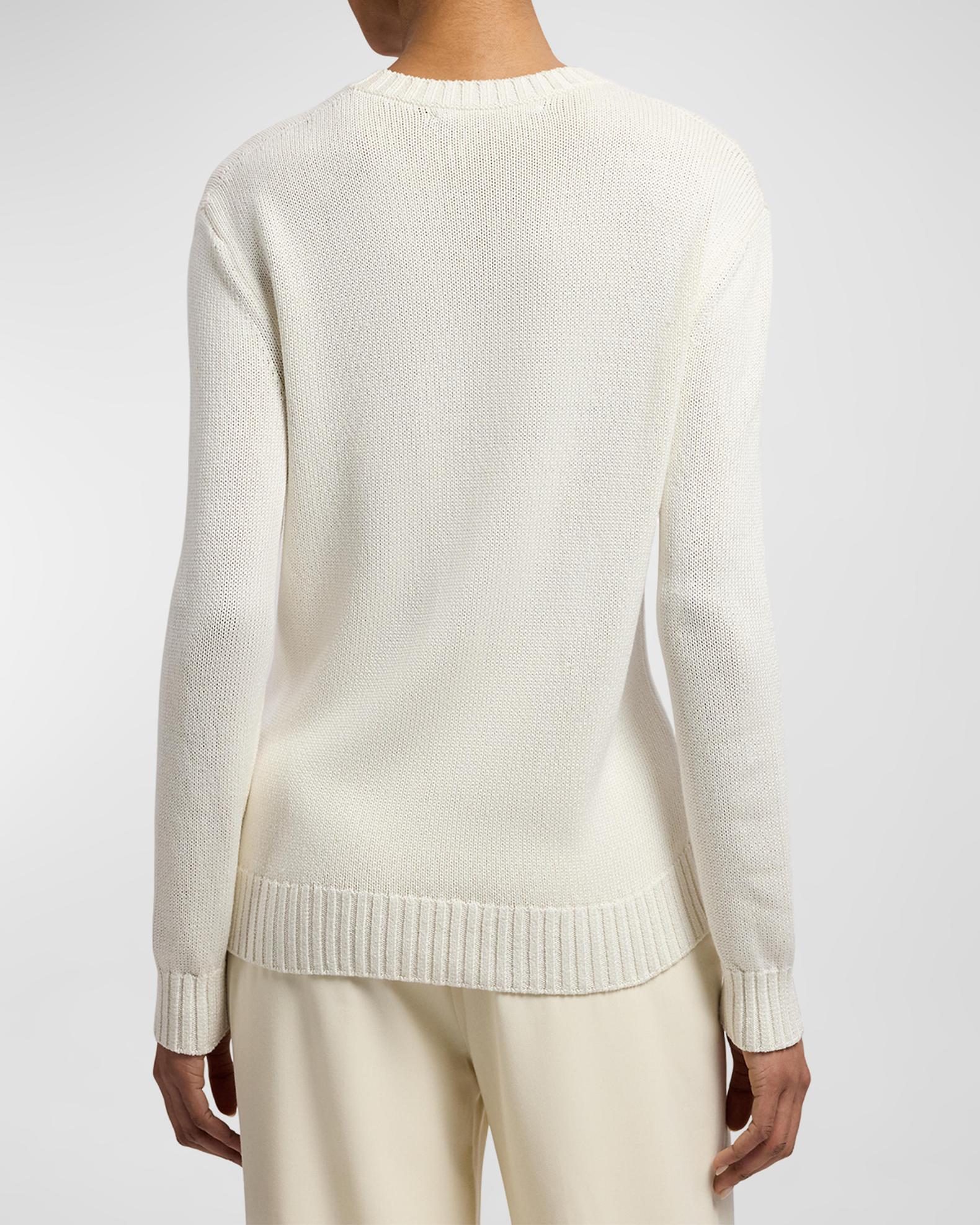 Ralph Lauren Collection Spring Polo Bear Silk Sweater | Neiman Marcus