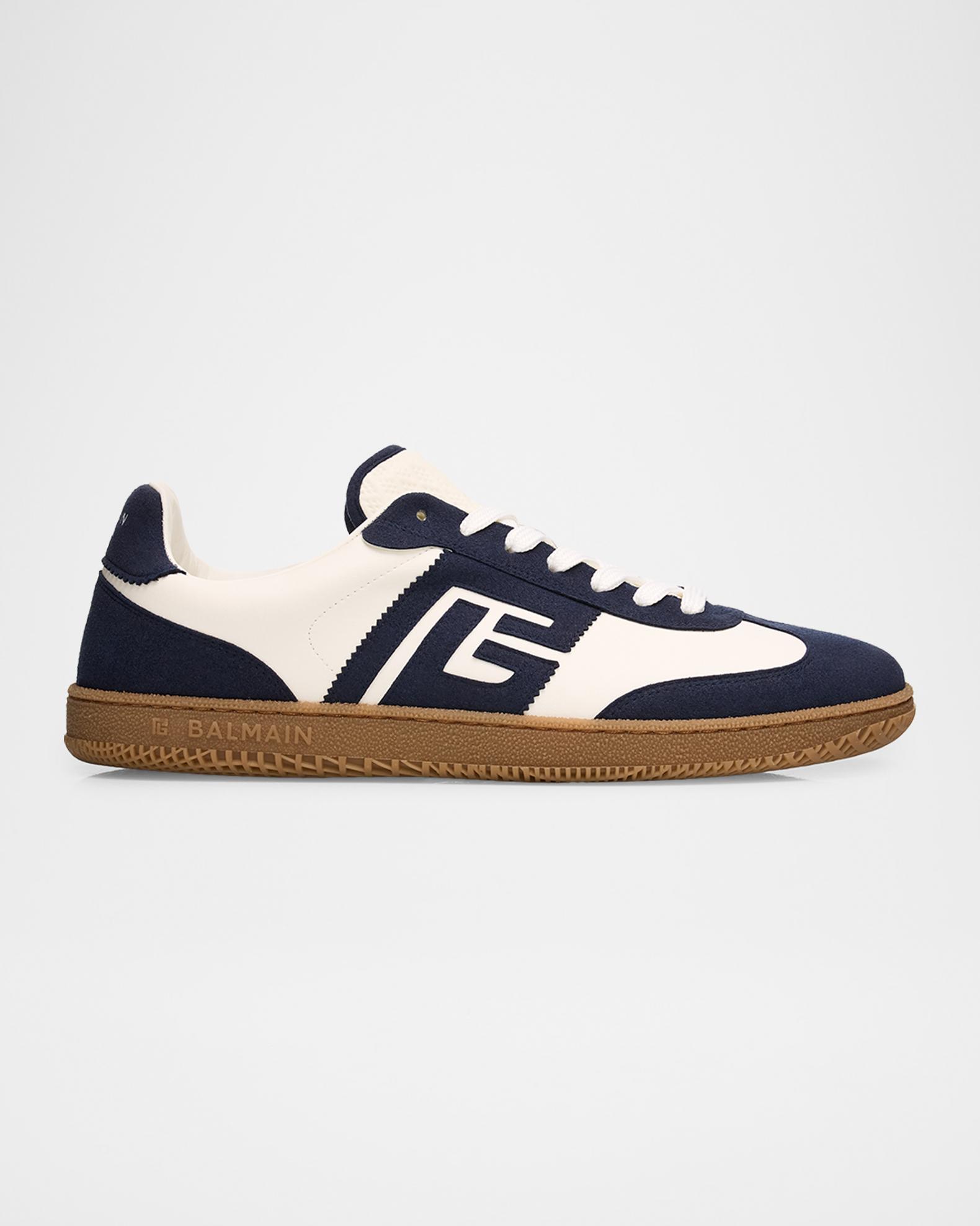 Leather Sneakers New Balmain Sneakers Balmain Men's Swan Suede Low