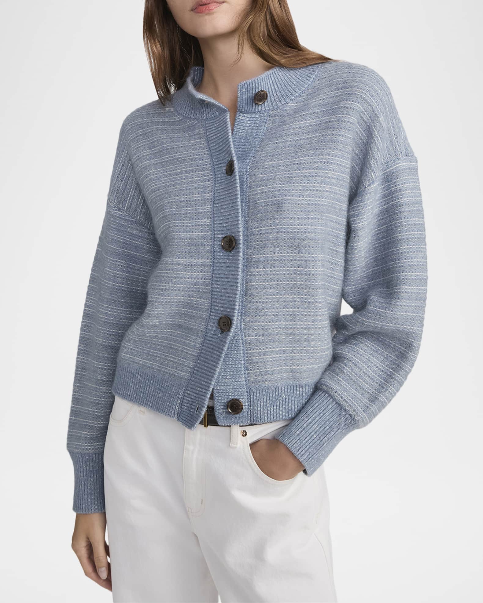 FRAME The Jacquard Femme Cardigan | Neiman Marcus