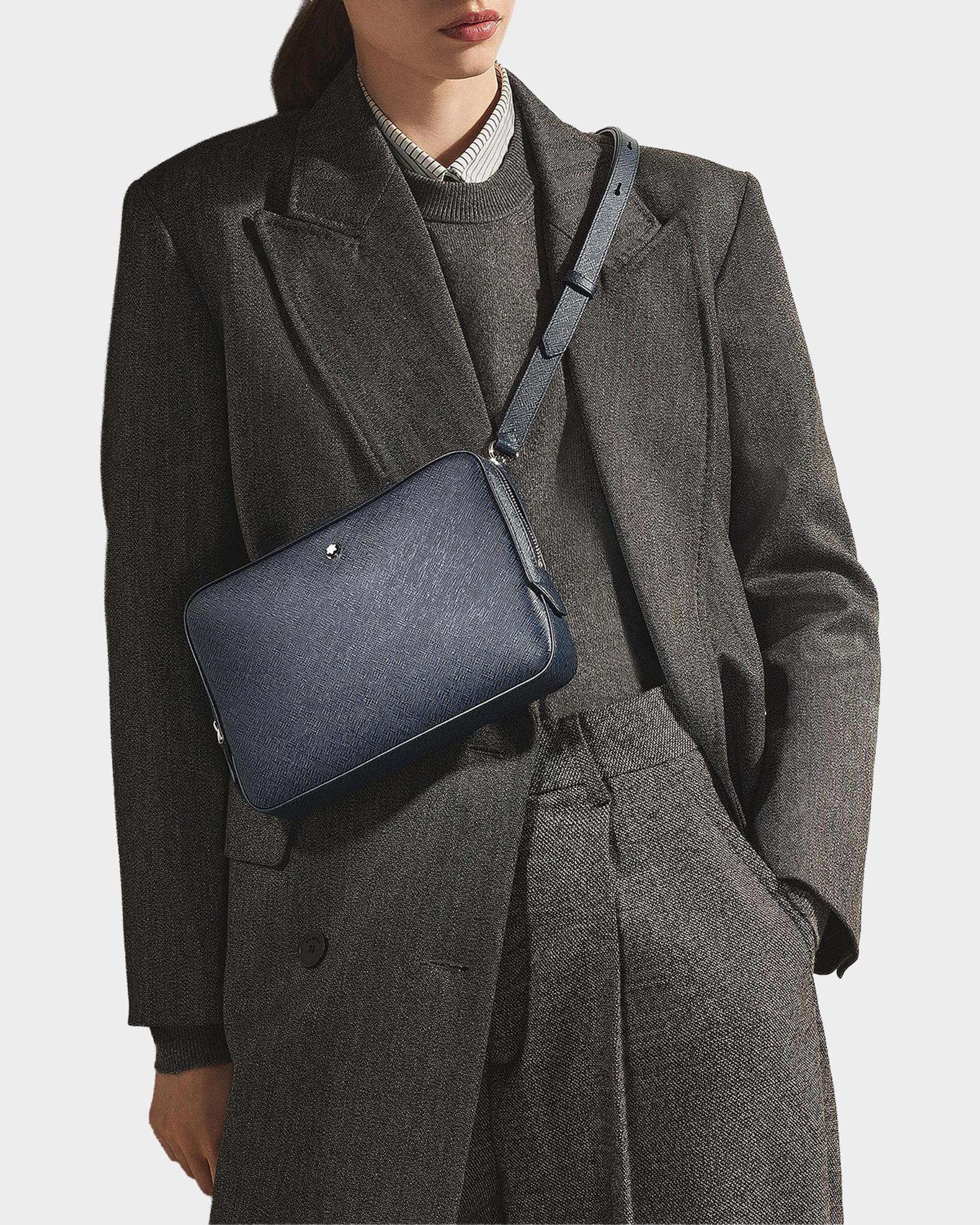 Montblanc Men's Sartorial Mini Leather Crossbody Bag | Neiman Marcus
