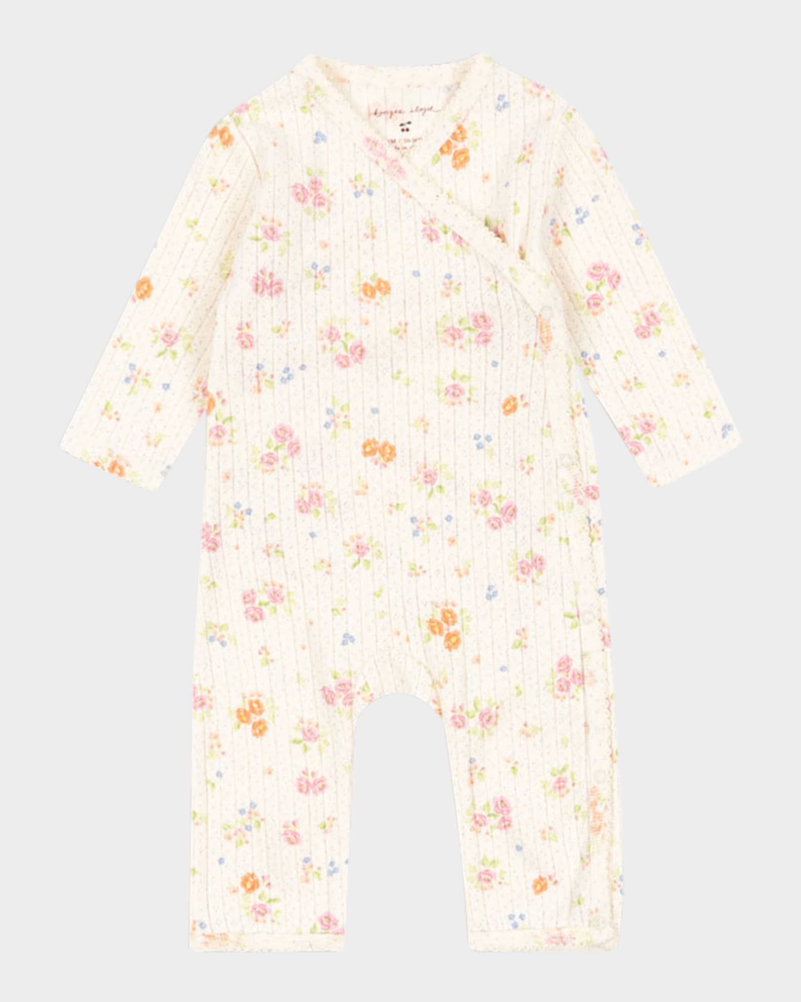 Konges Slojd Minnie Floral Cotton One-Piece Coverall, Size Preemie