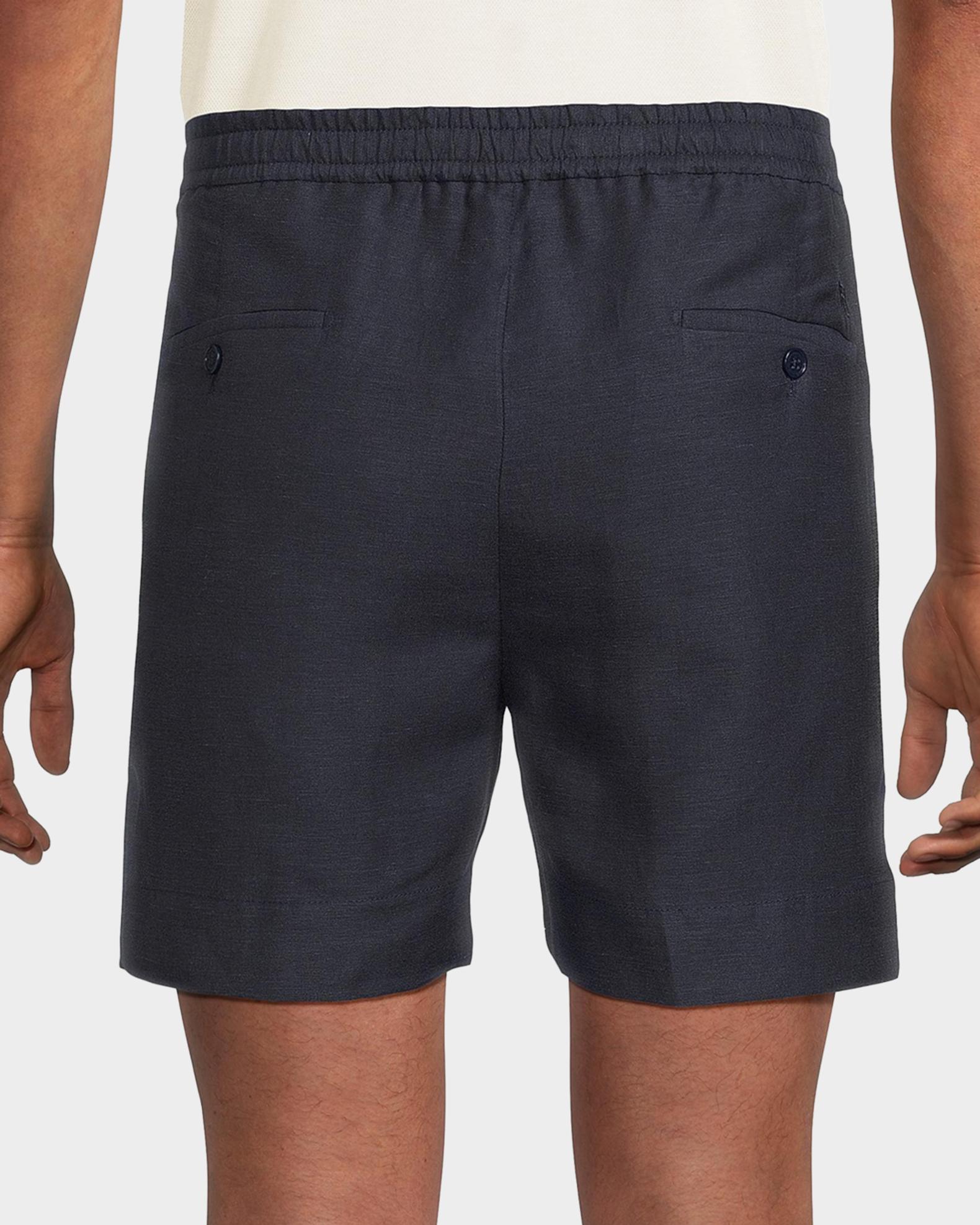 Polo Ralph Lauren Men's Hand-Tailored Pleated Silk-Linen Shorts