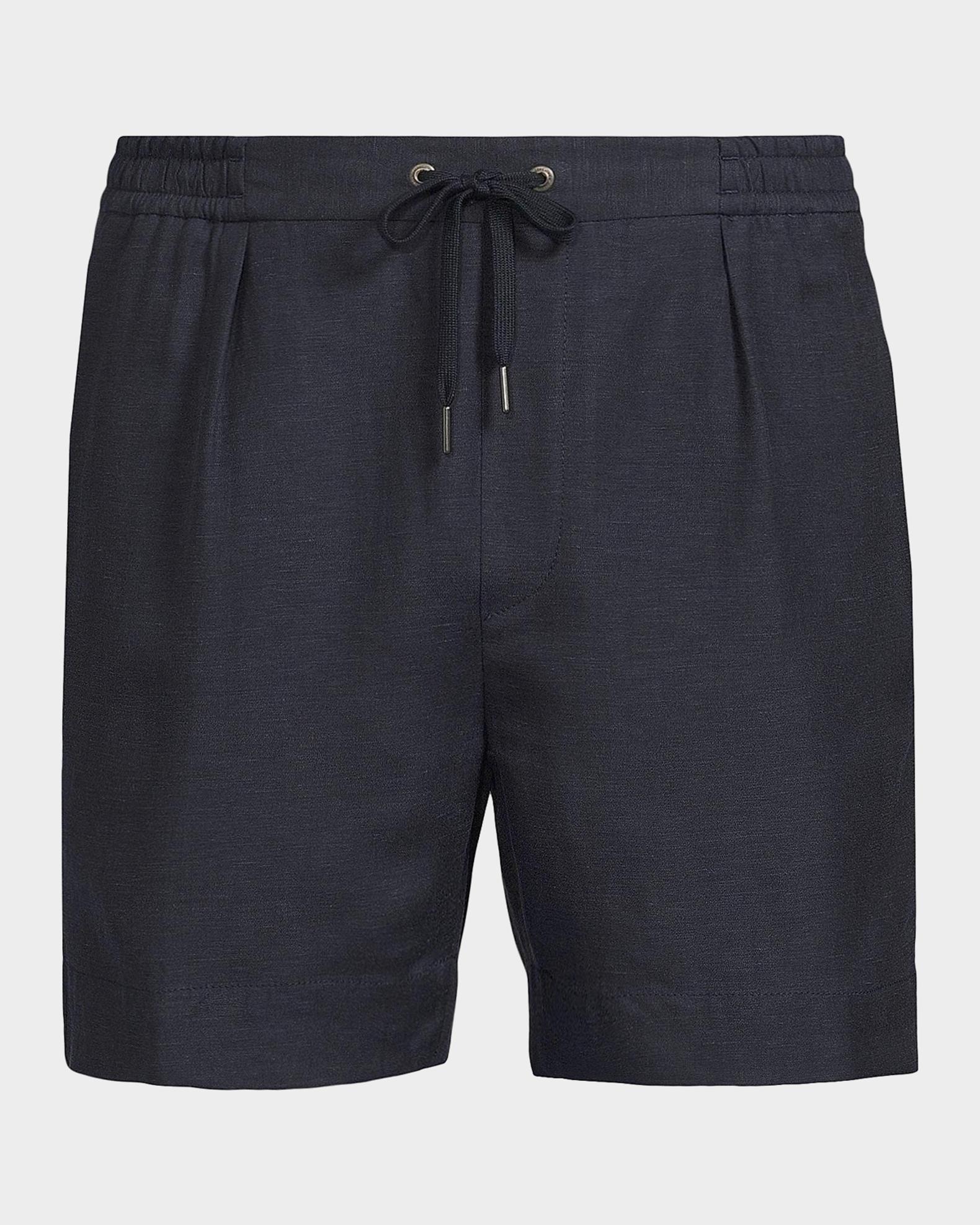 美品 Polo by Ralph Lauren リネン シルク ショートパンツ Polo Ralph Lauren Men's Hand-Tailored Pleated Silk-Linen Shorts