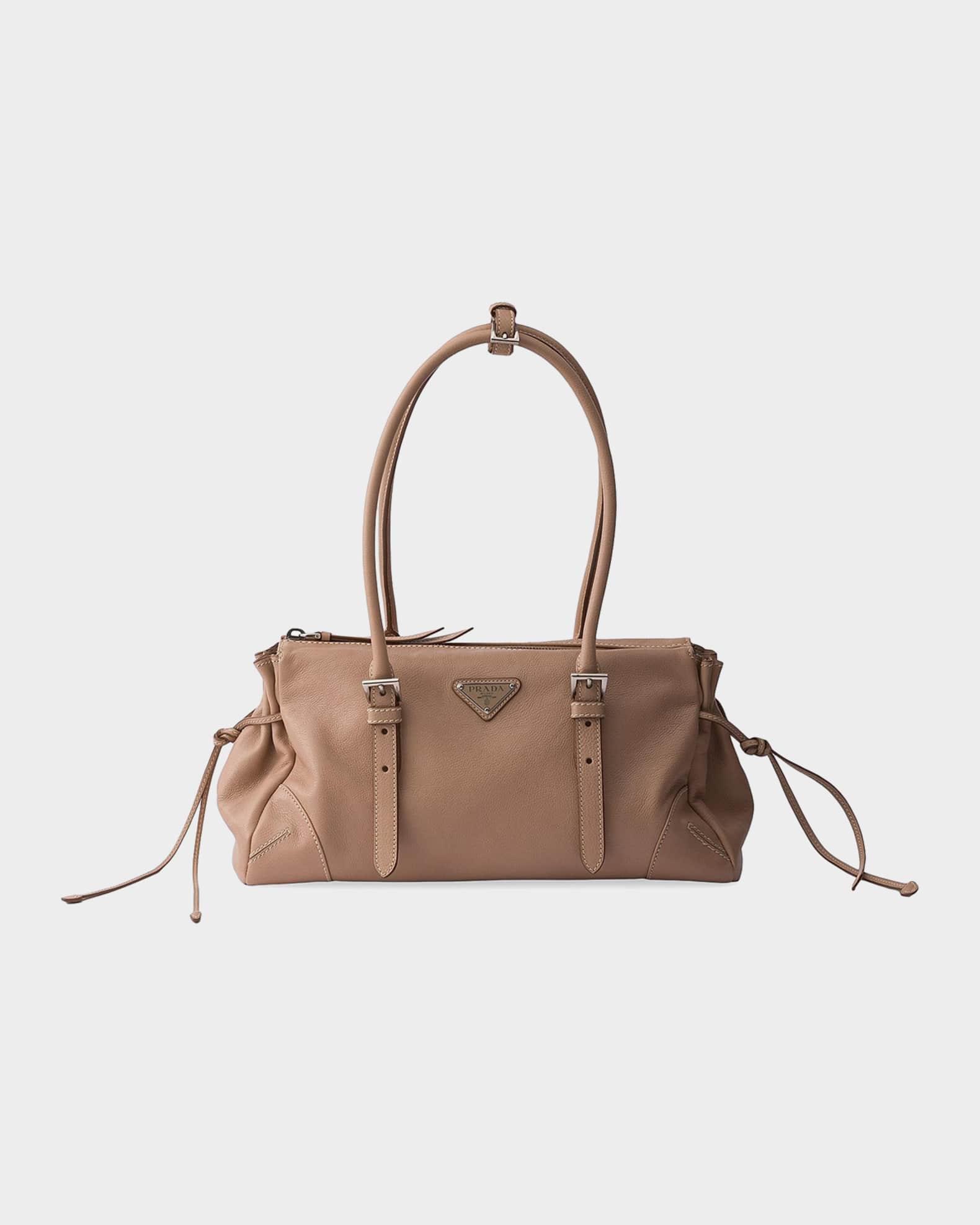 Prada Bonnie Medium Antiqued Leather Tote Bag | Neiman Marcus