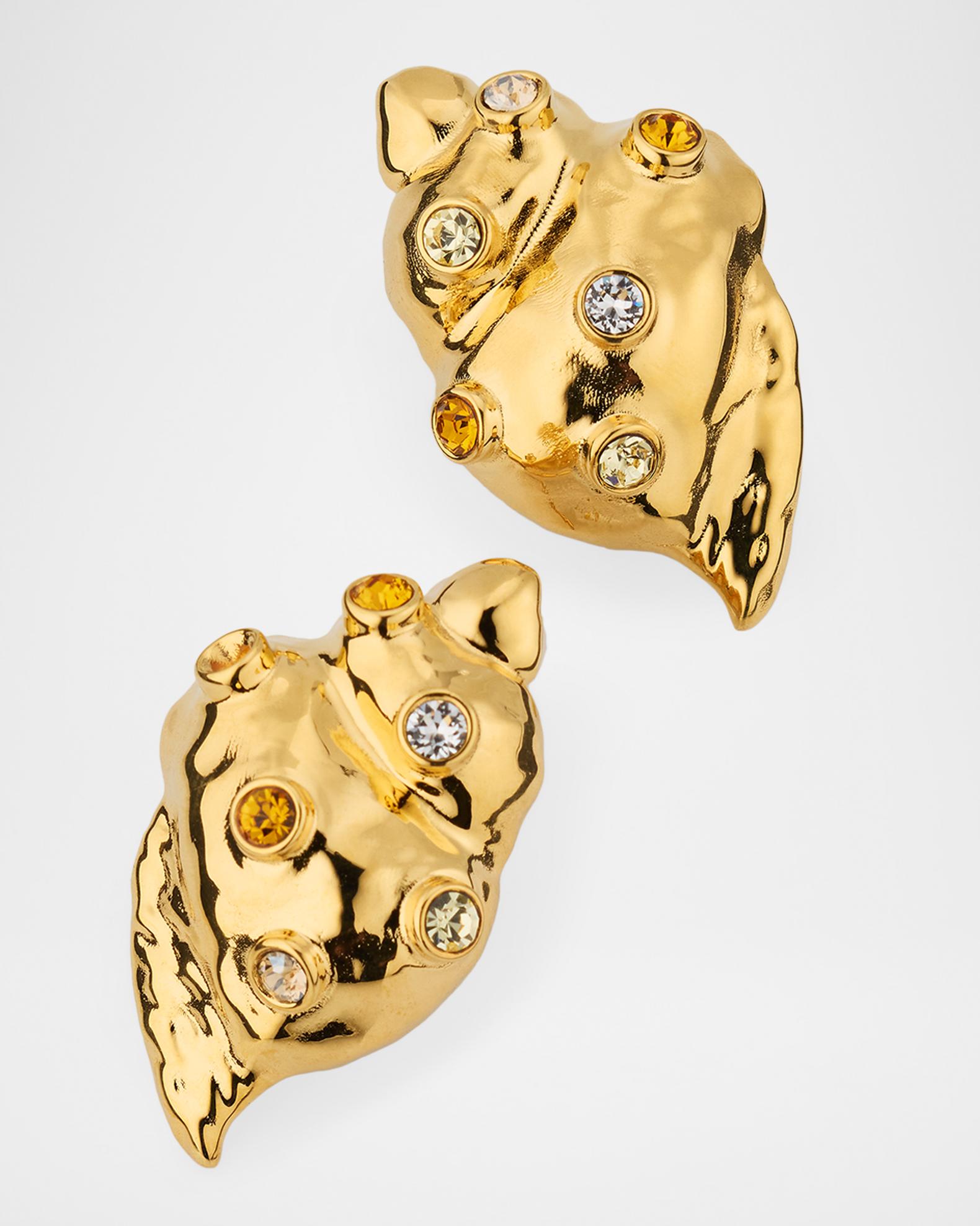 Oscar de la Renta Seashell Stud Earrings | Neiman Marcus