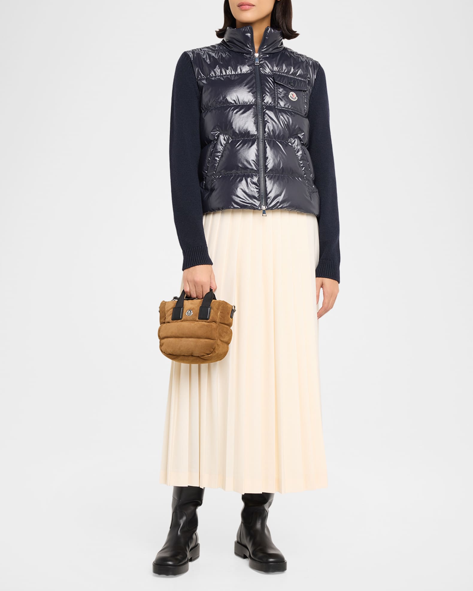 Moncler Caradoc Micro Suede Tote Bag | Neiman Marcus