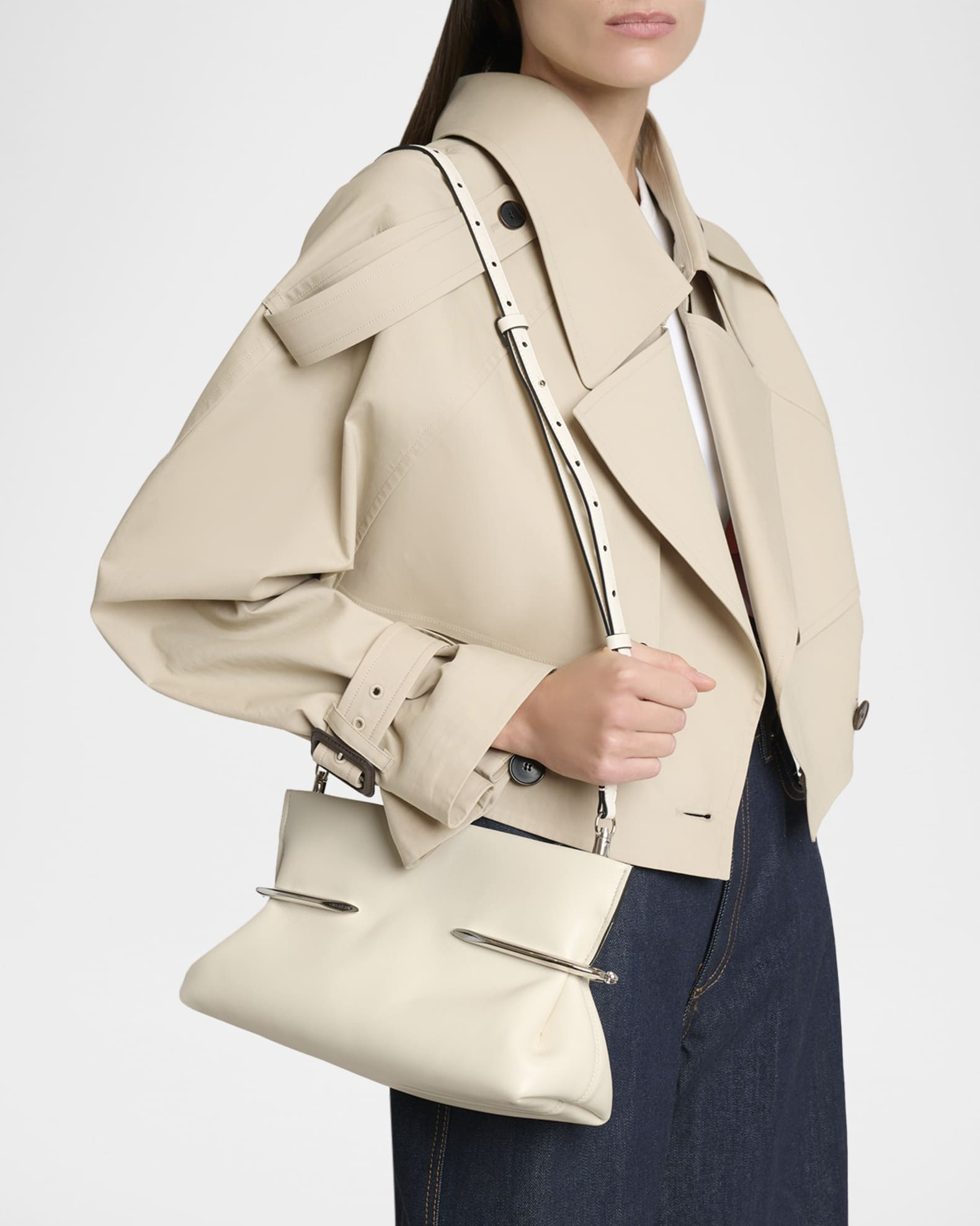 Givenchy Pinch Soft Leather Clutch Bag | Neiman Marcus