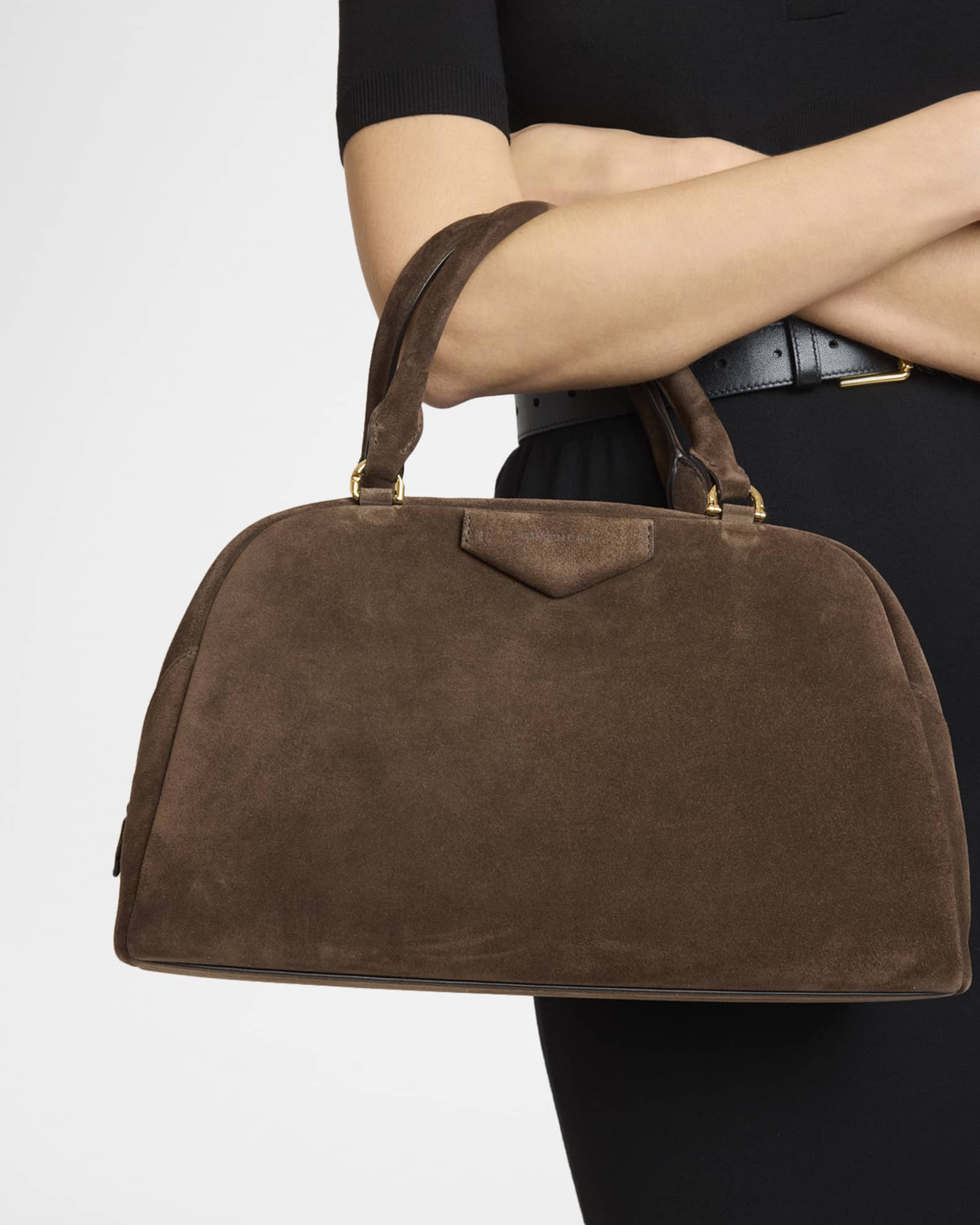 Givenchy Antigona Medium East-West Top-Handle Bag in Suede