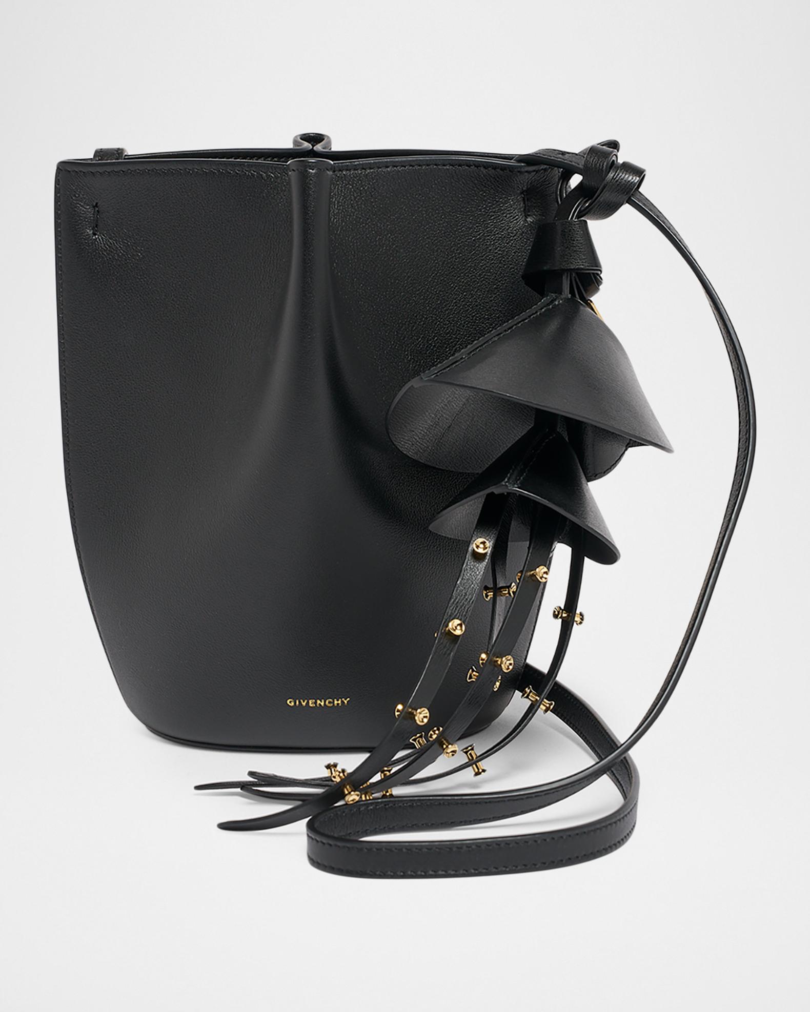 Givenchy Snap Nano Leather Bucket Crossbody Bag | Neiman Marcus