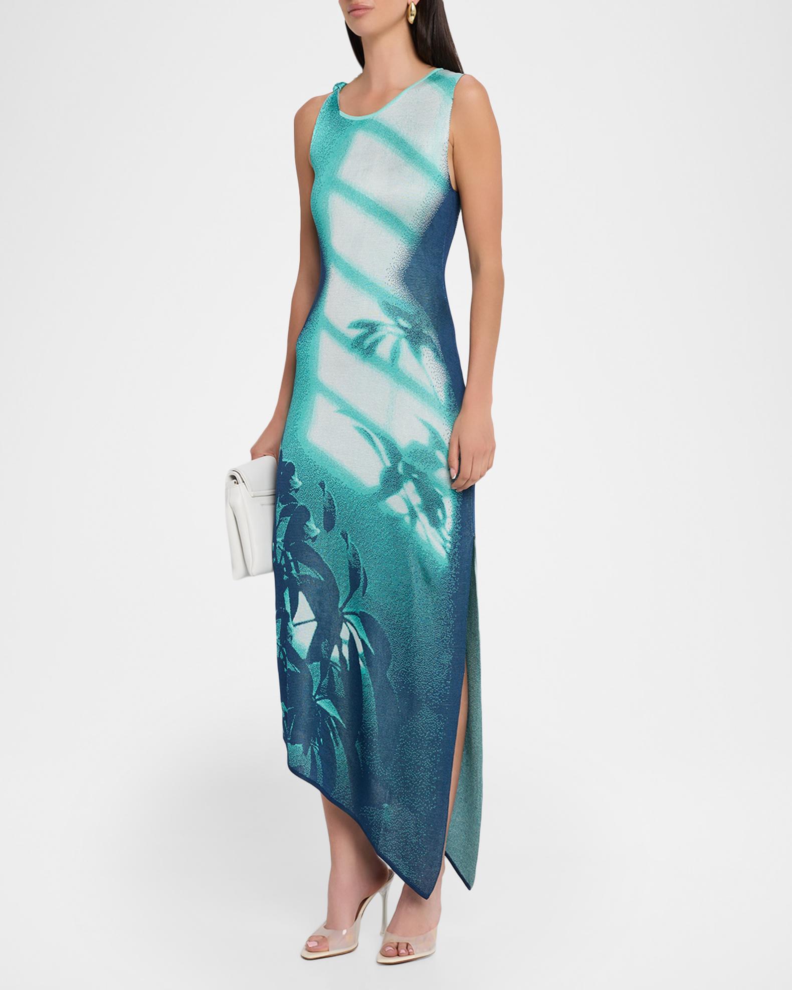 ph5 green dress Cedar Window Print Tank in Teal Iris flower