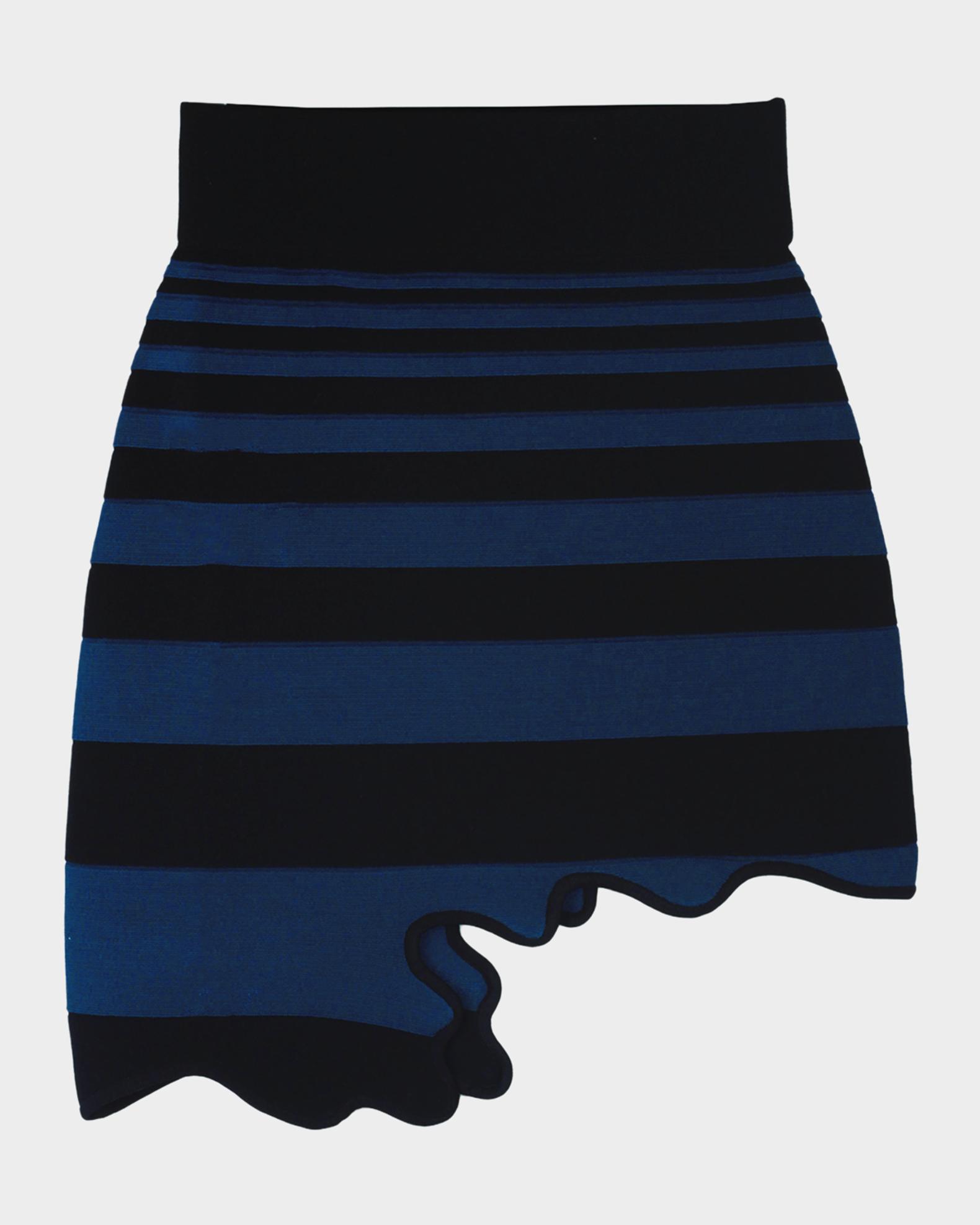 PH5 Chloe Striped Asymmetric Wavy Mini Skirt | Neiman Marcus