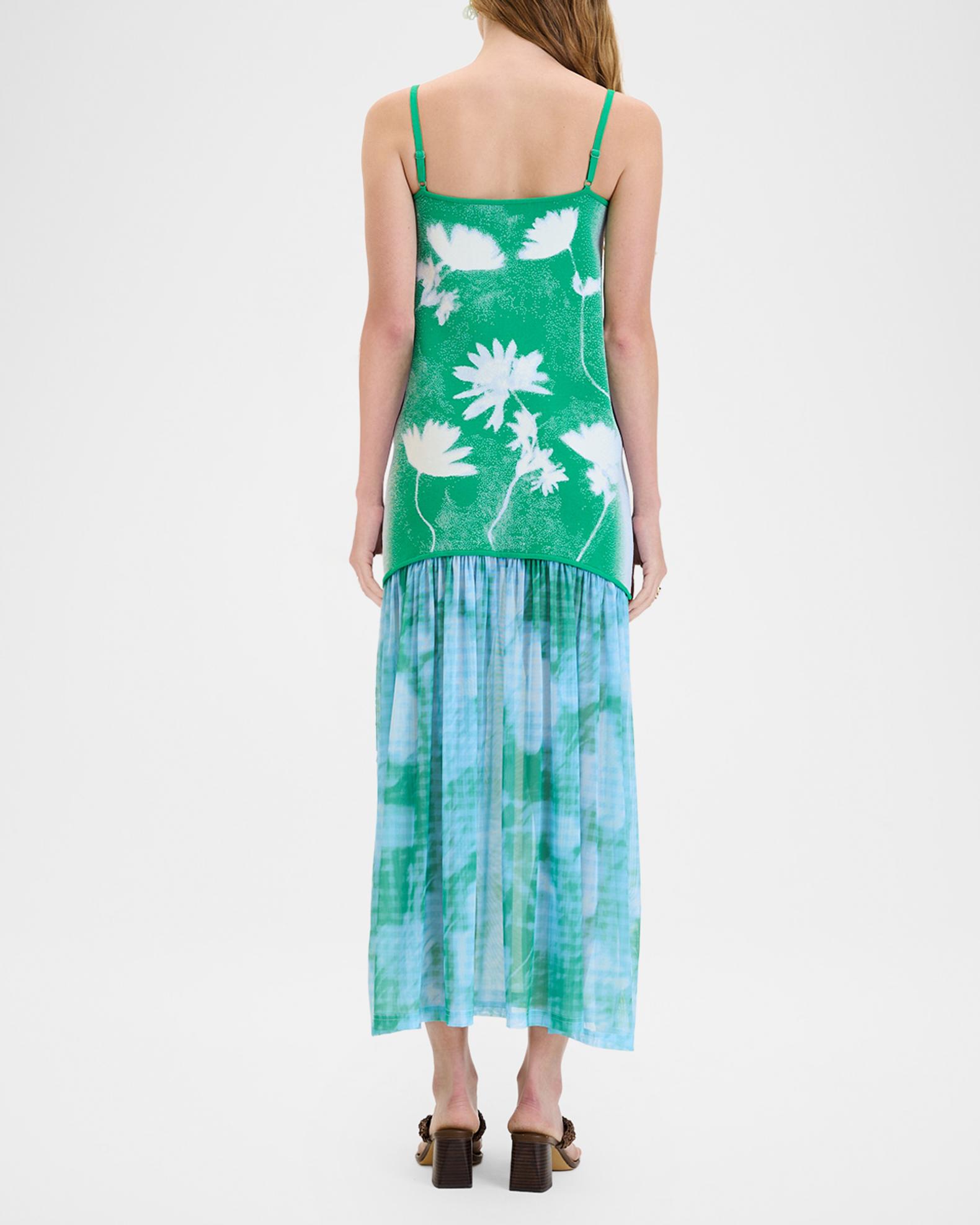 ph5 dress green Ginger Flower Print Tank Dress, Aqua Green, Women's, XS Casual & Work Dresses Printed Dresses Disney:Princesses