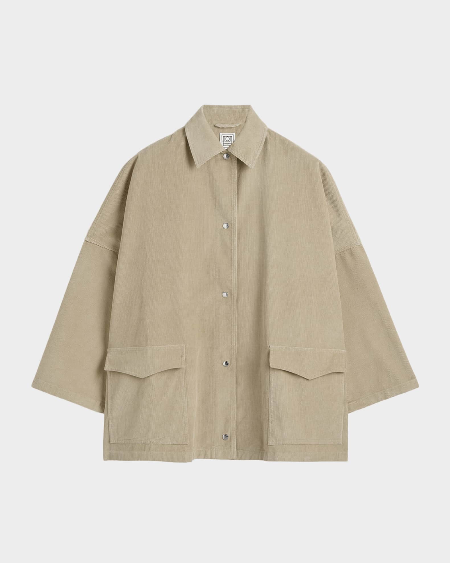 TOTEME ベージュ オーバーサイズジャケット Toteme Corduroy Oversized Shirt Jacket | Neiman Marcus