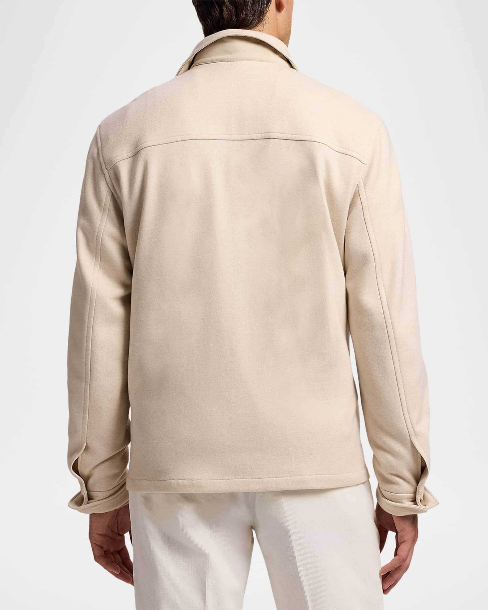 Ralph Lauren Purple Label Men's Double-Face Cashmere Blend Shirt
