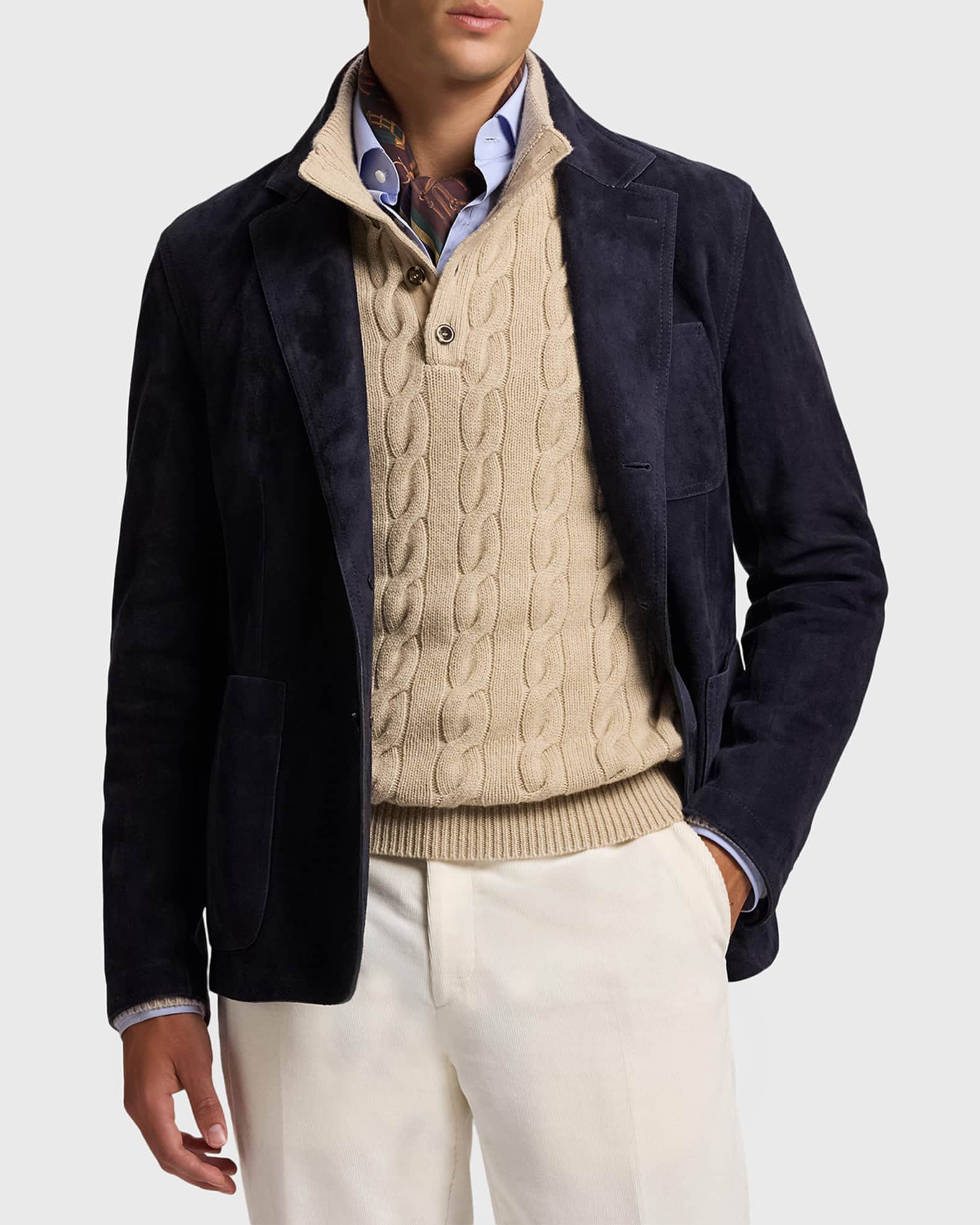 (極美)Ralph Lauren Purple labelジャケット 36(M) Ralph Lauren Purple Label Hand-Tailored Suede Sport Coat | Neiman